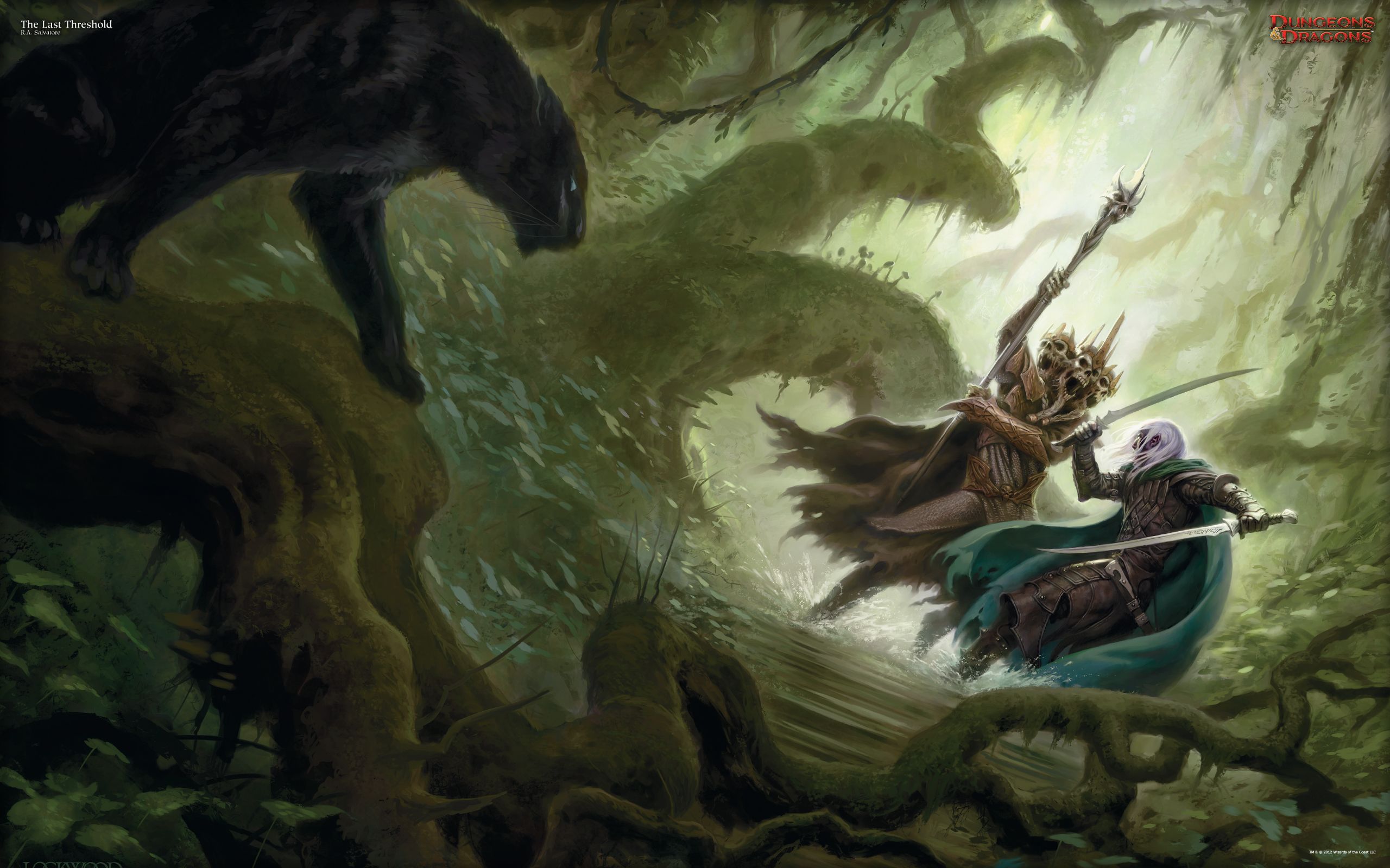 Ranger nella foresta con pantera, 2560x1600 2K+, Desktop