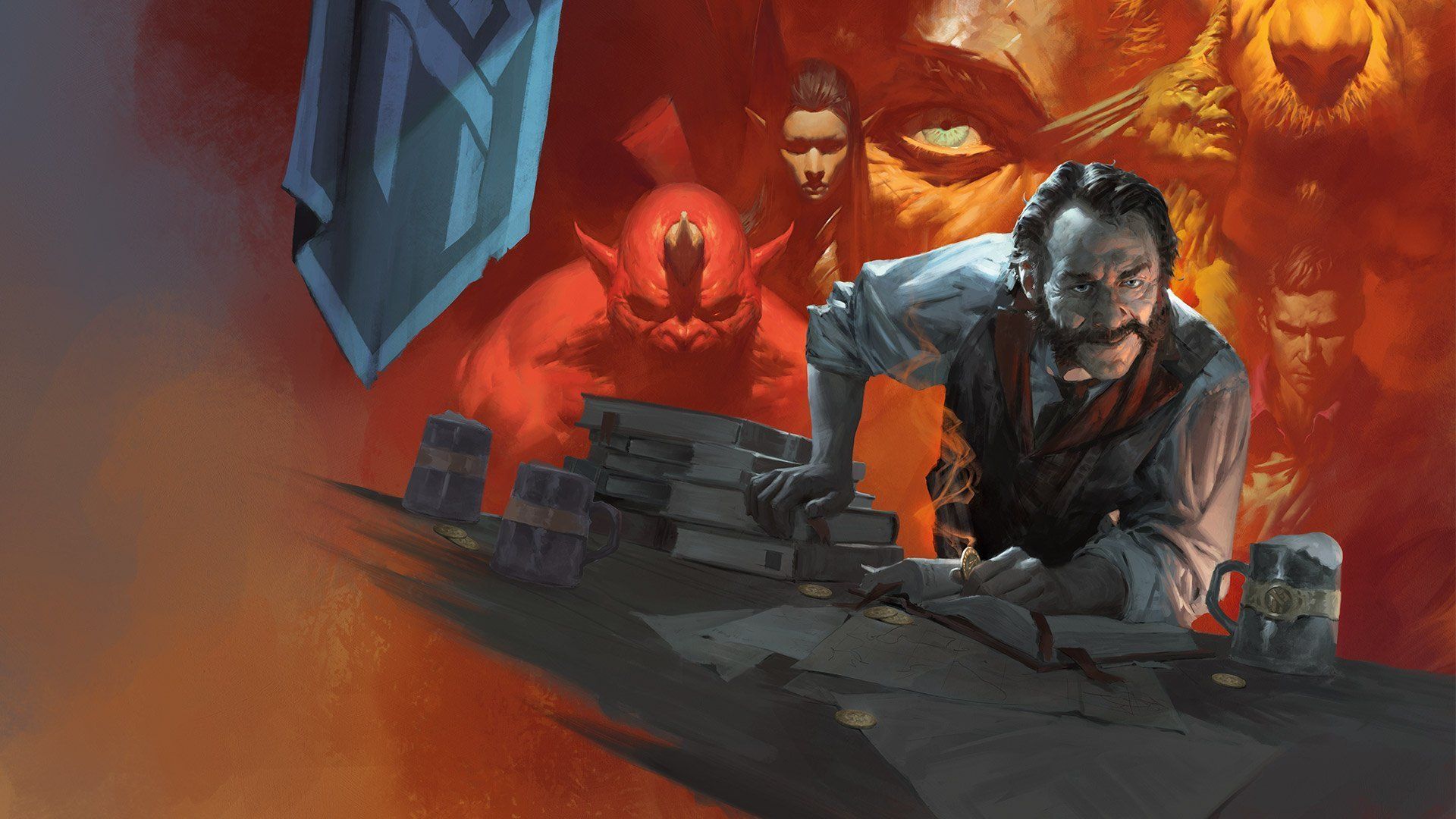 Personaggio D&D con maschera antigas, 1920x1080 1080p, PC