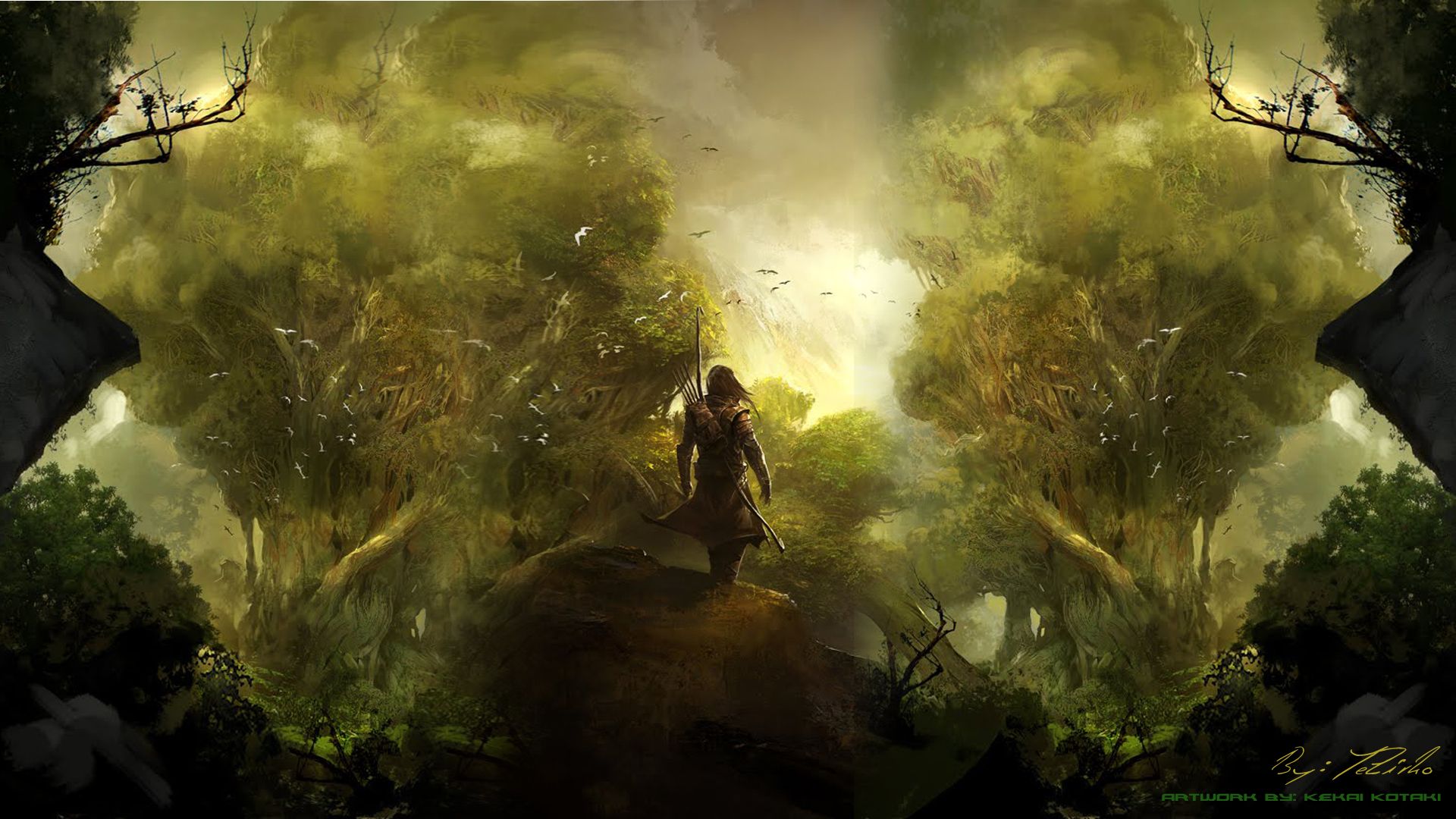Ranger arciere Neverwinter foresta, 1280x720 HD, Desktop