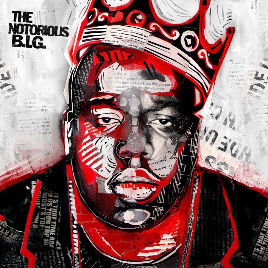 Notorious B.I.G. con corona, 900x900 HD, PC