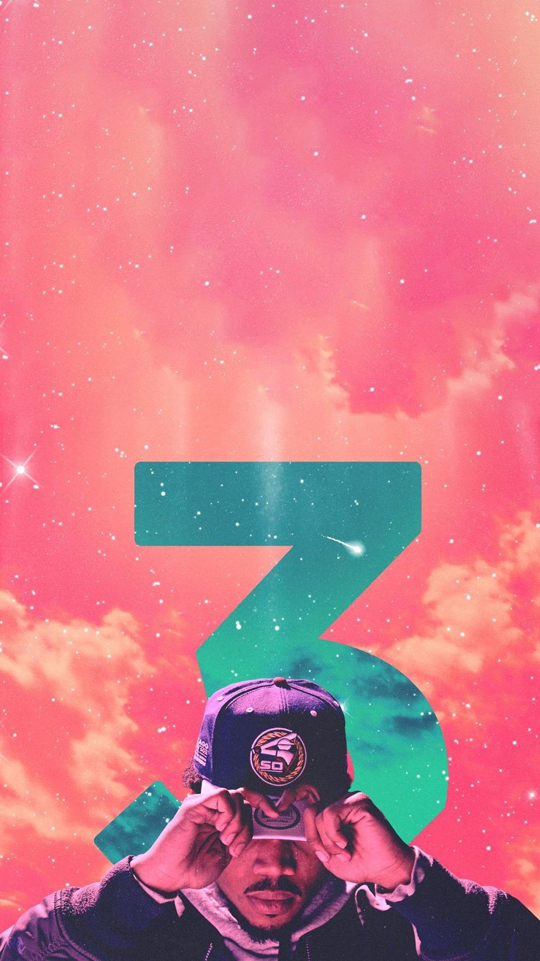 Rapper con casco, cielo rosa, 1080x1920 Verticale, iPhone Air