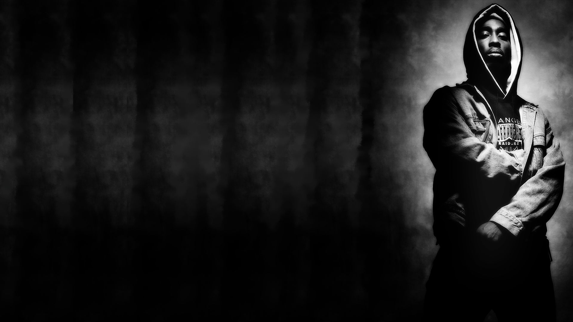 Rapper con felpa, bianco e nero, 1920x1080 Full HD, PC