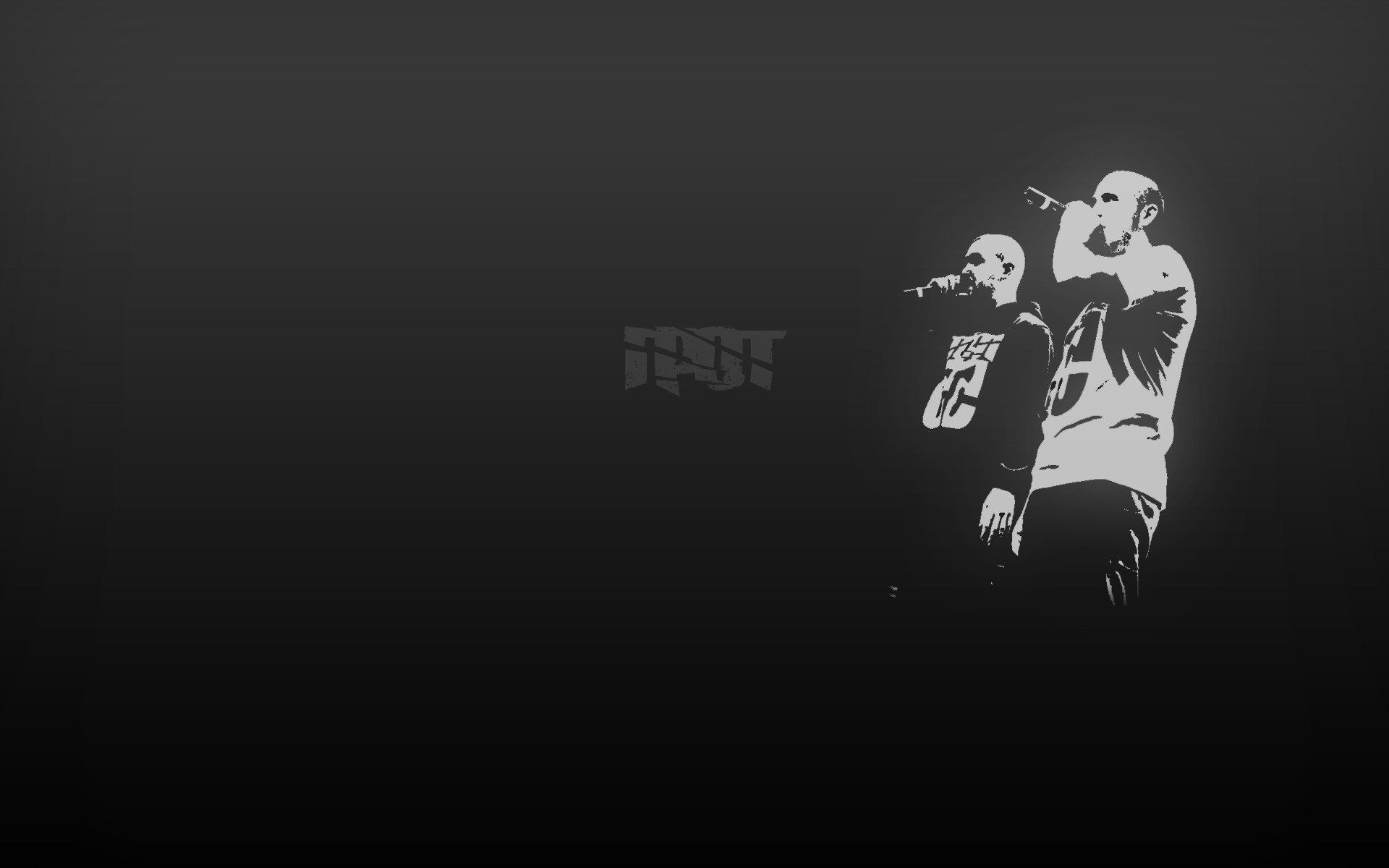 Rapper stencil bianco e nero, 1920x1200 Full HD+ WUXGA, Desktop