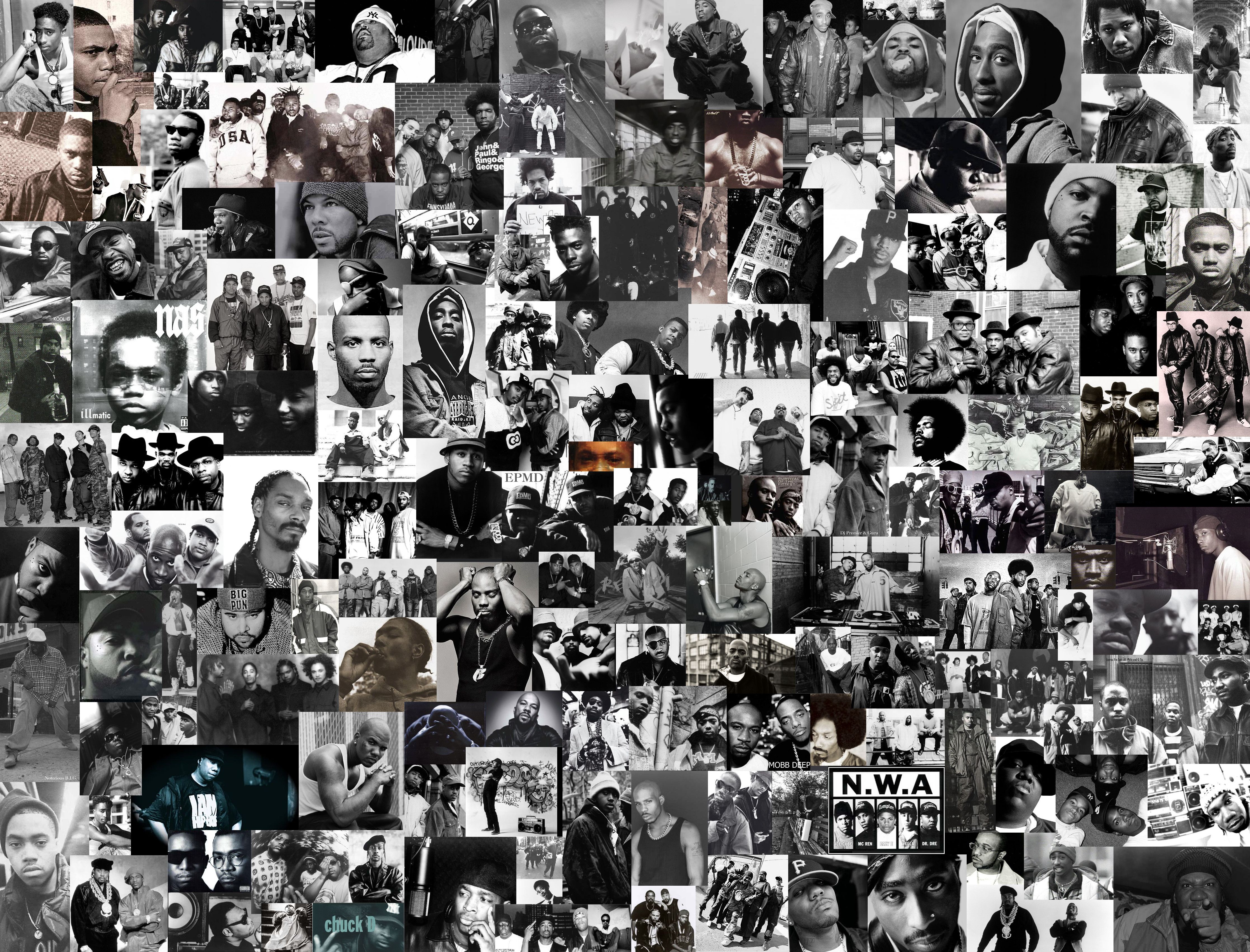 Collage rapper anni '90, 4469x3405 4K Ultra HD, Monitor 4K