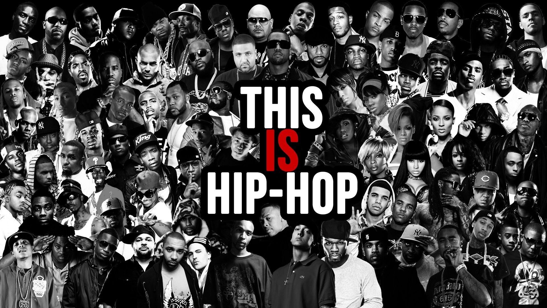 Collage rapper bianco e nero, 1920x1080 Full HD, PC Desktop
