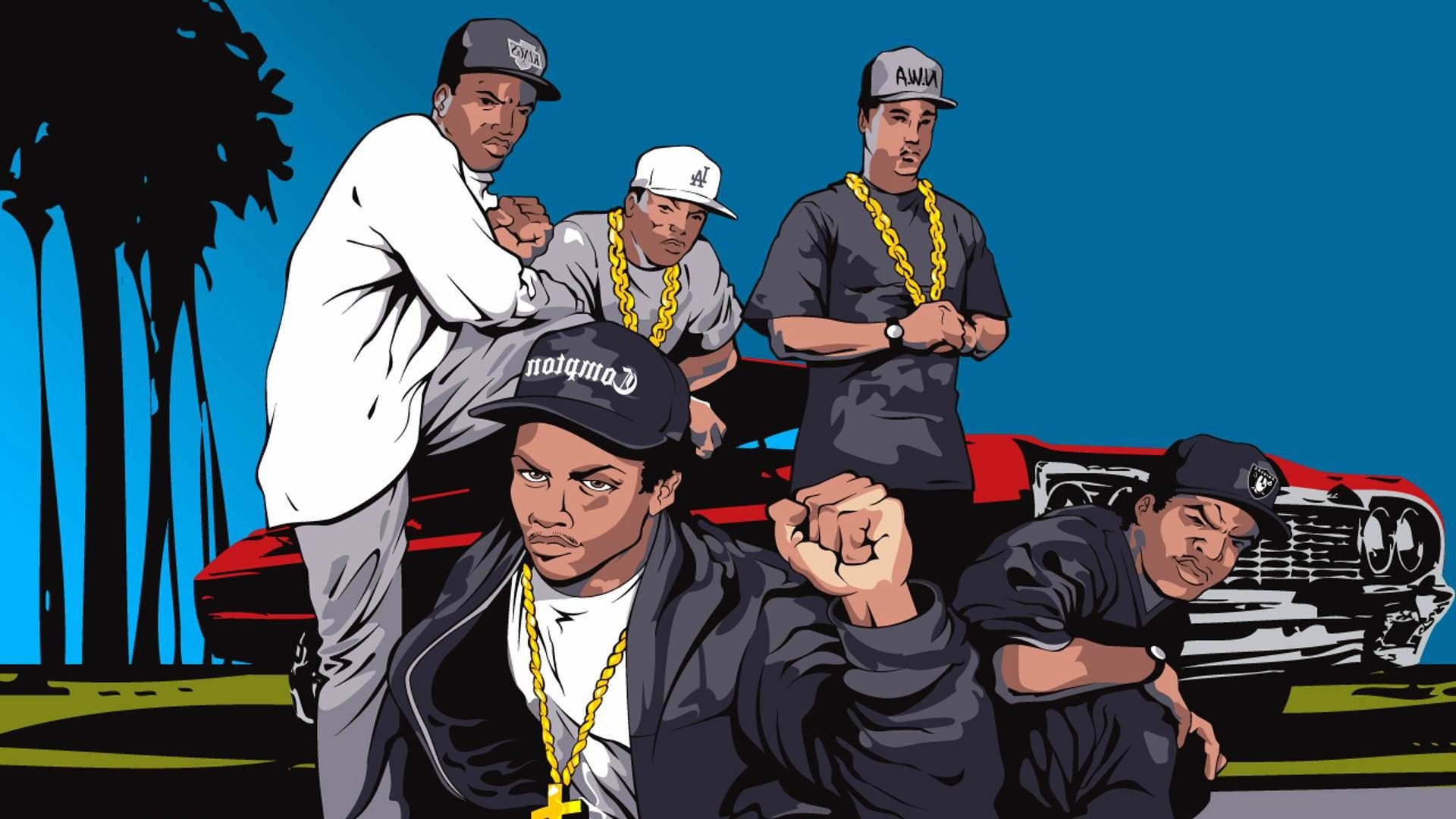 NWA gruppo rapper illustrazione, 1920x1080 1080p, PC Desktop