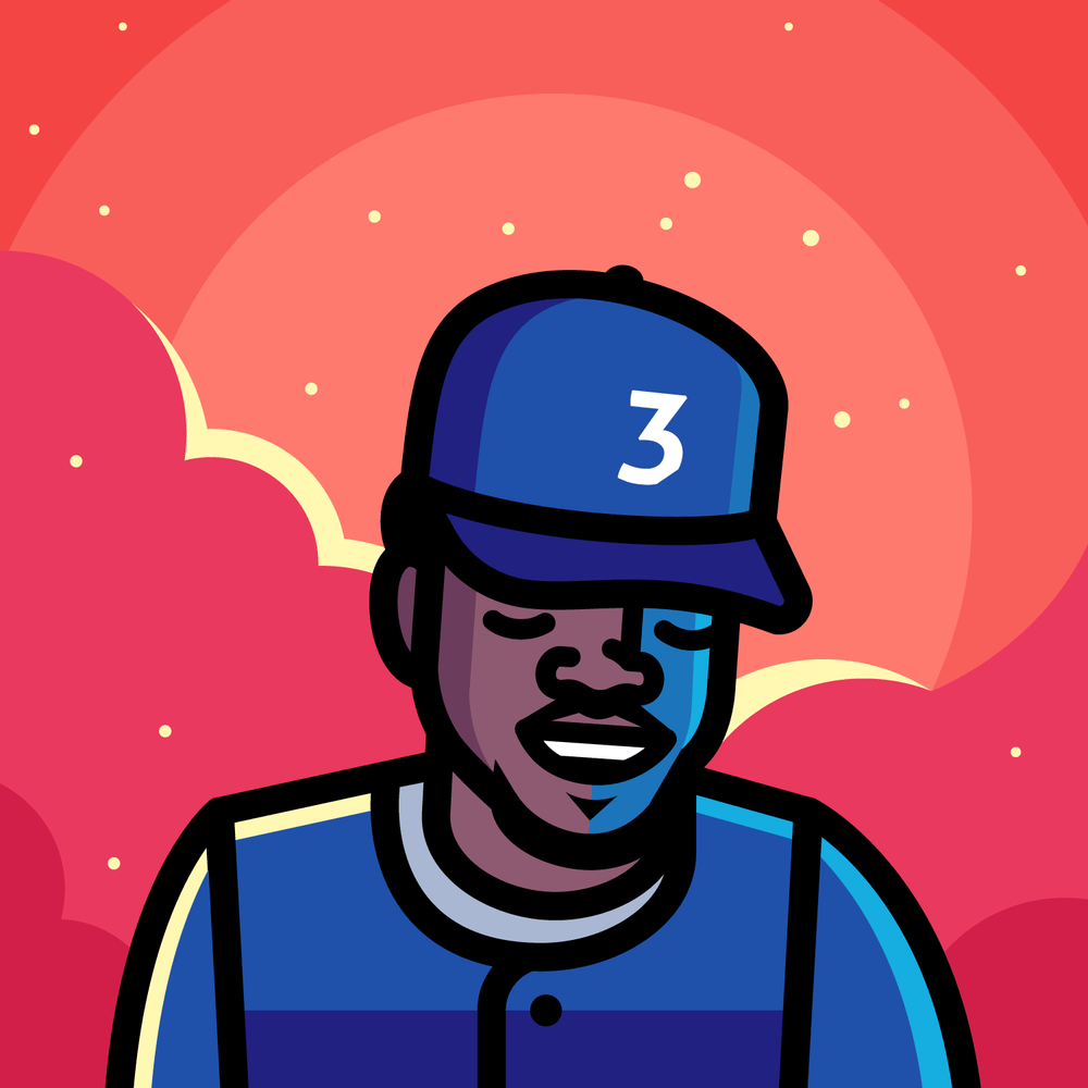 Chance the Rapper cartoon, cappellino 3, 1000x1000 HD, Desktop