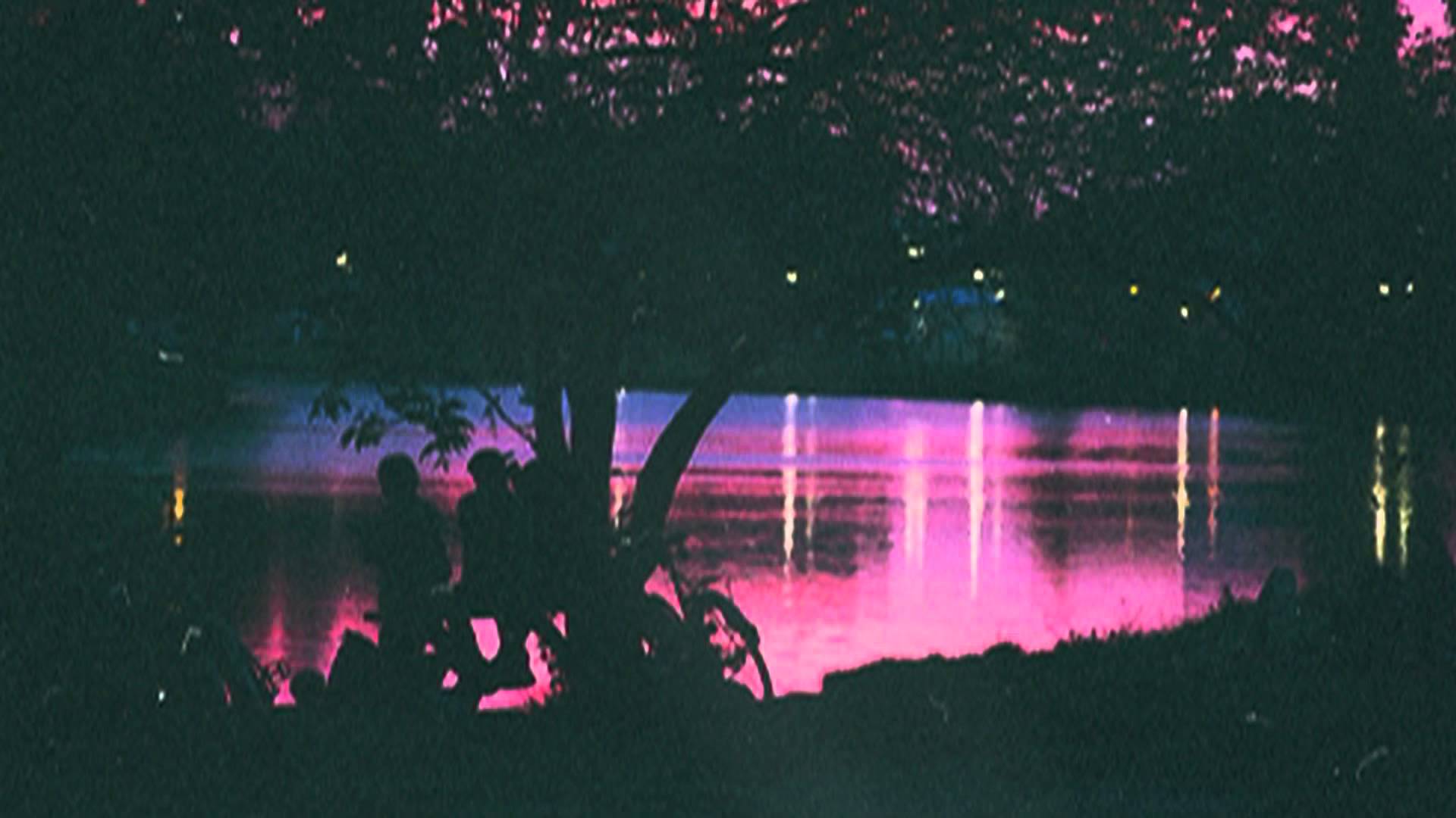 Lago notturno luci rosa, 1920x1080 Full HD, PC