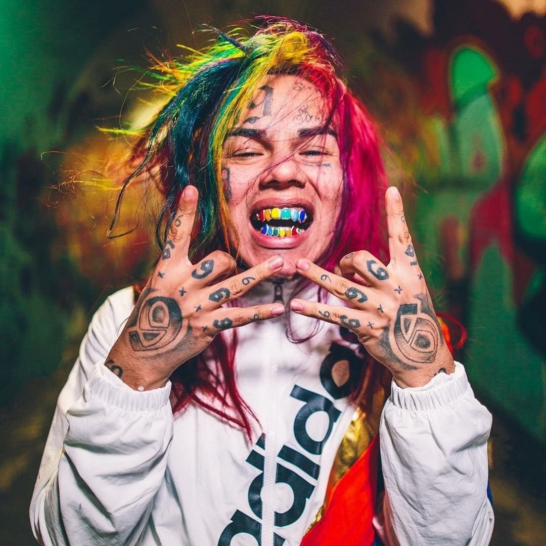 6ix9ine capelli arcobaleno tatuaggi, 1080x1080 HD, iMac