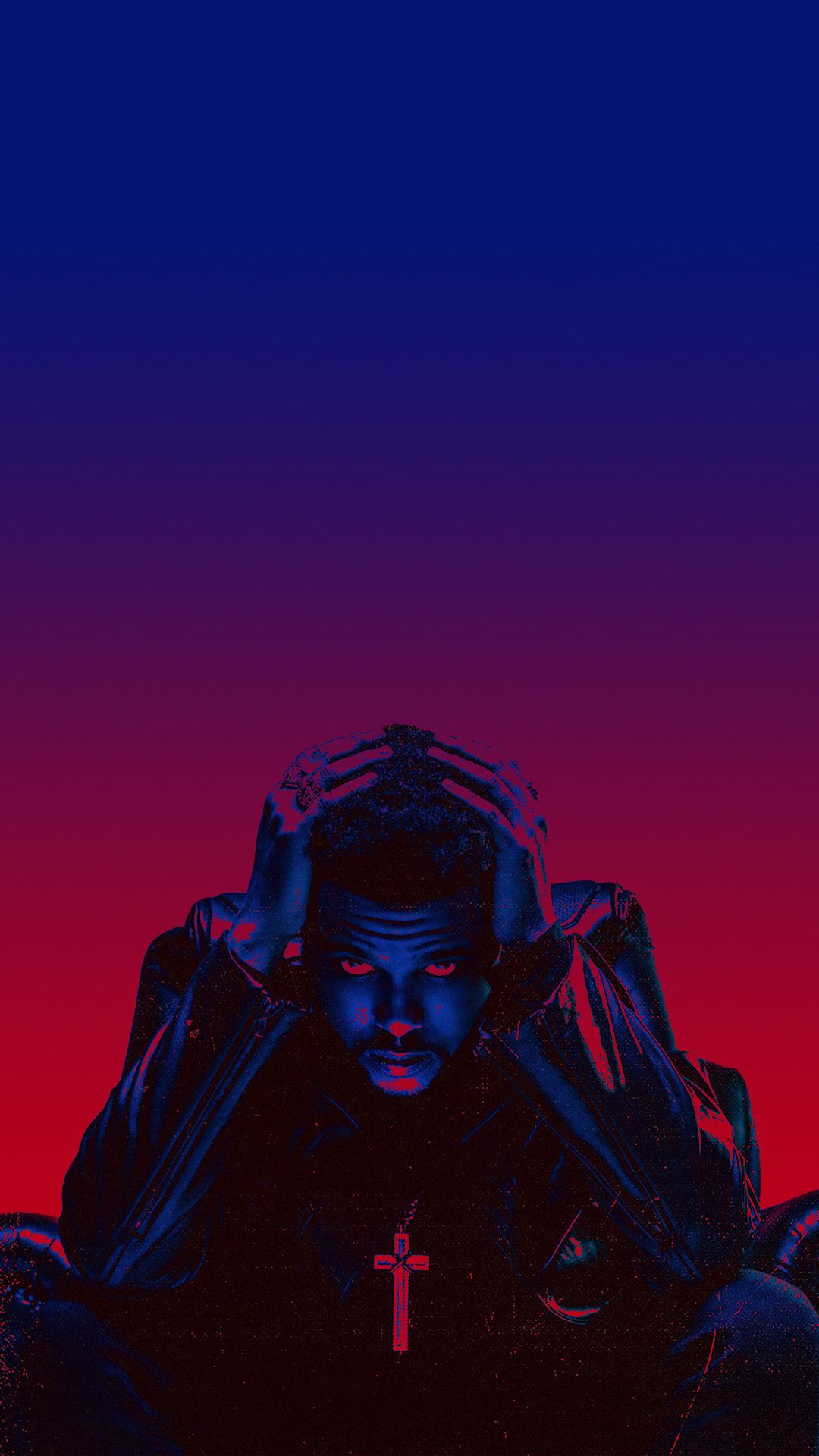 Uomo croce collana neon, 1080x1920 Verticale, iPhone Pro Max