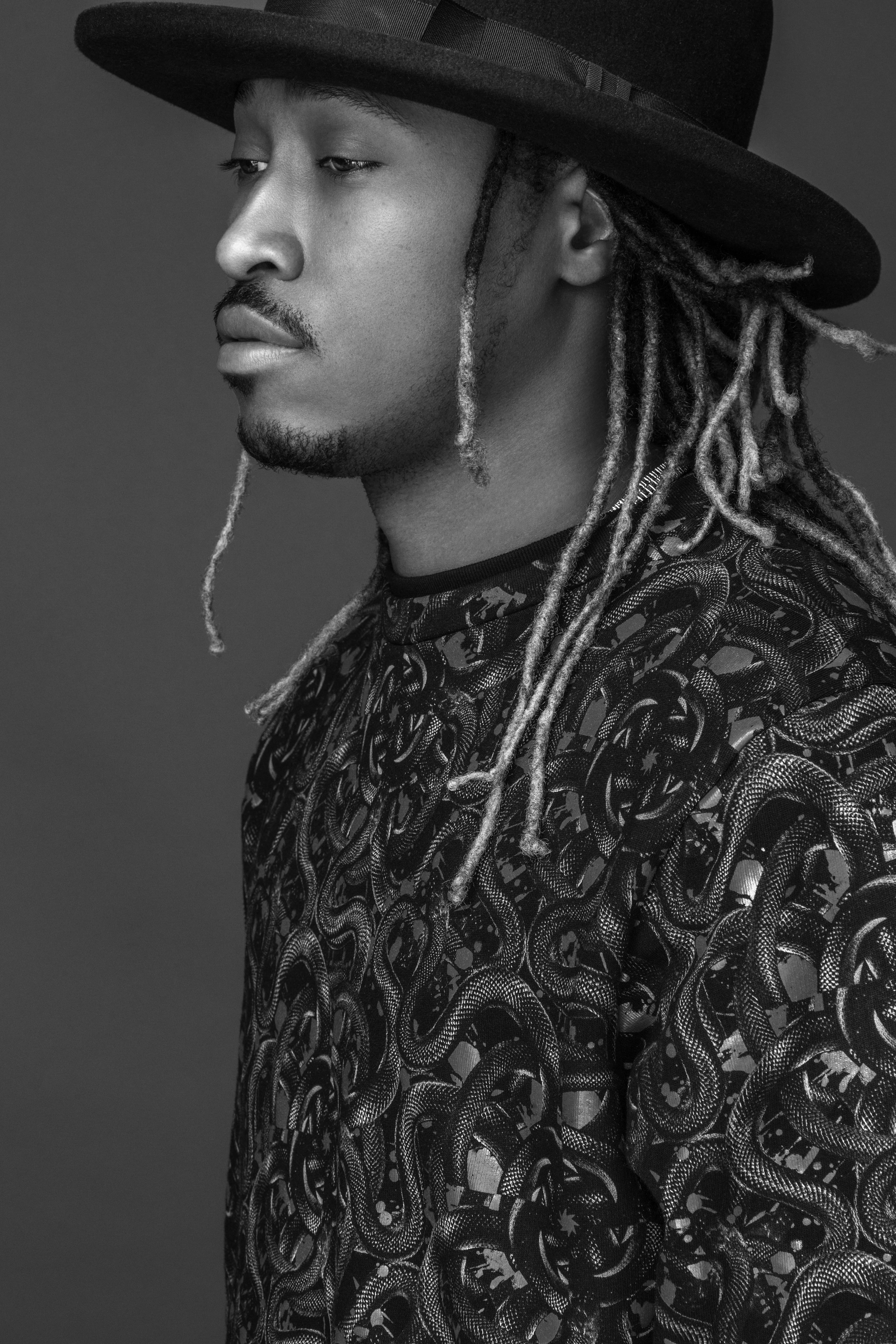 Rapper Future bianco e nero, 3840x5760 Verticale, iPhone Pro