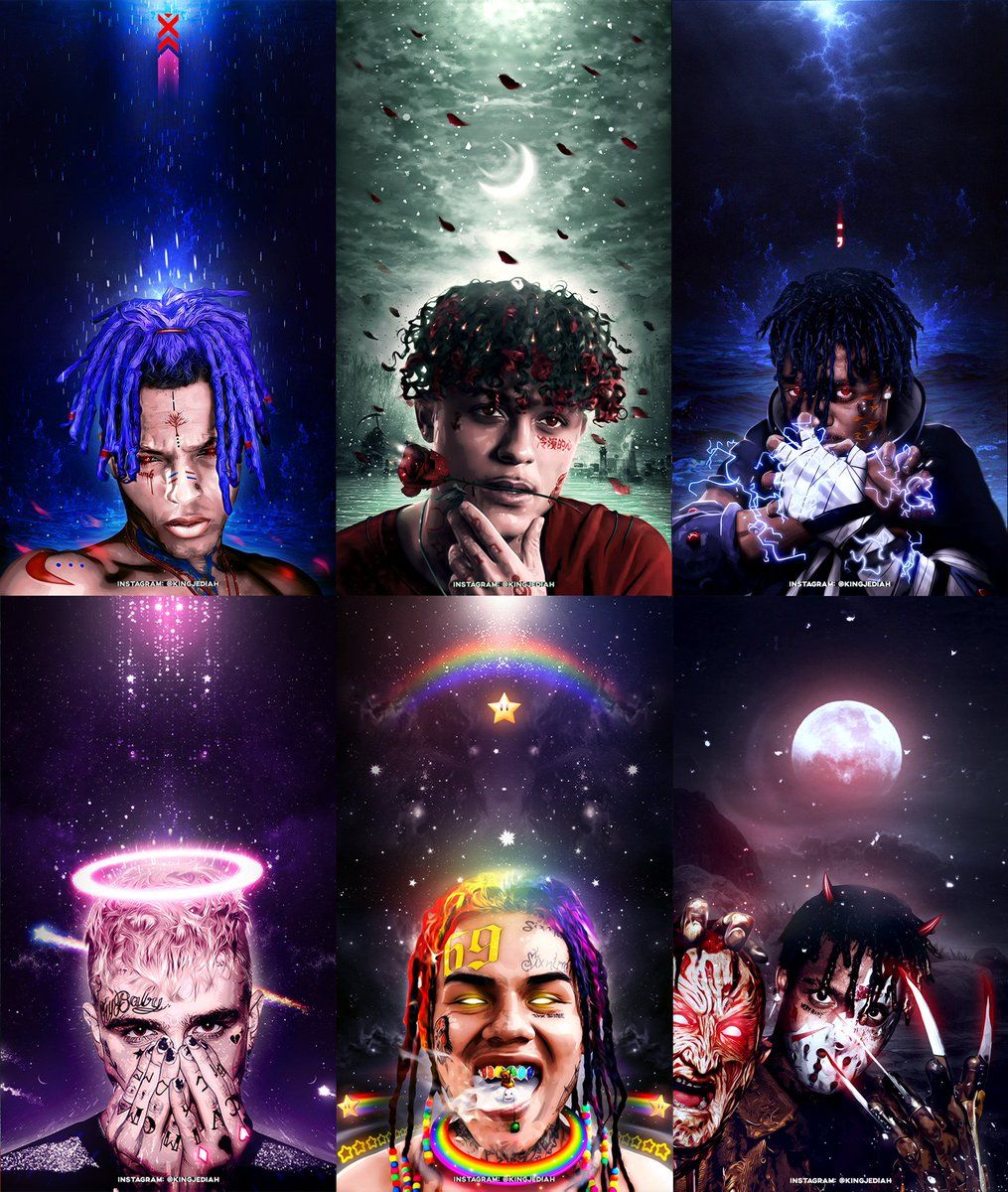 Rapper stile fantasy cosmico collage, 1015x1200 Verticale, Telefono