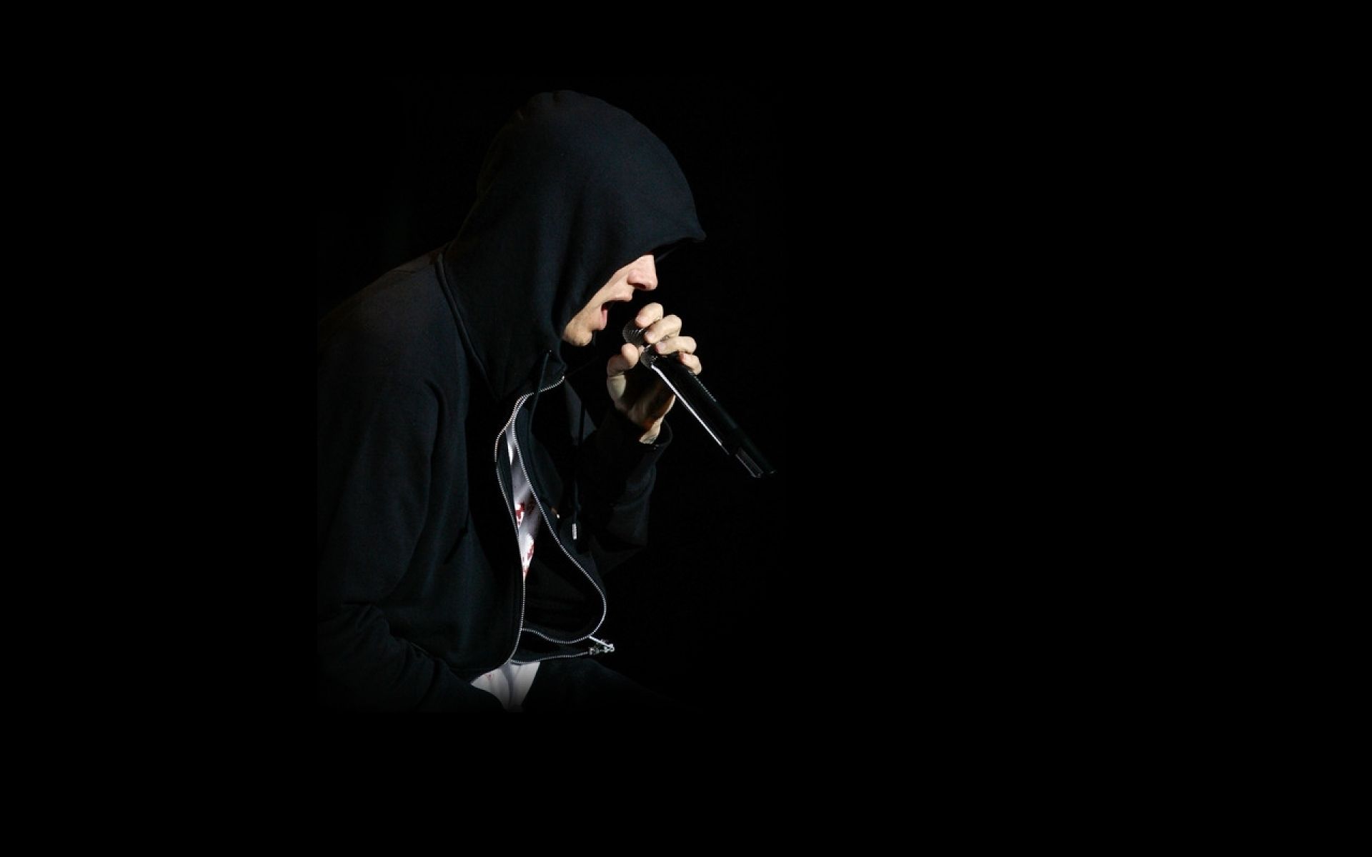 Rapper con cappuccio e microfono, 1920x1200 Full HD+ WUXGA, Desktop