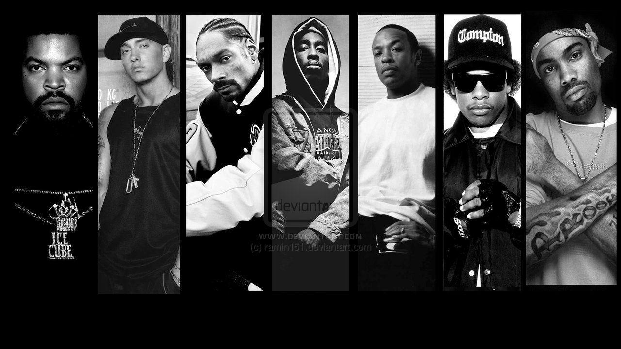 Rapper famosi bianco e nero, 1280x720 720p, Laptop