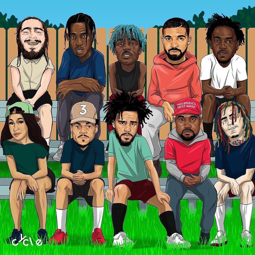 Rapper cartoon stile Family Guy, 1080x1080 HD, PC Desktop