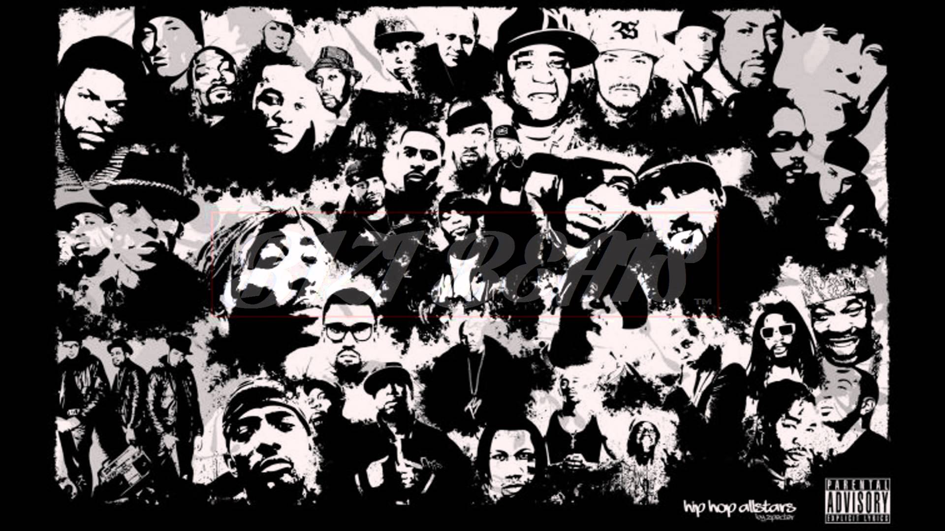 Collage rapper anni 90 bianco/nero, 1440x900 720p, MacBook Air