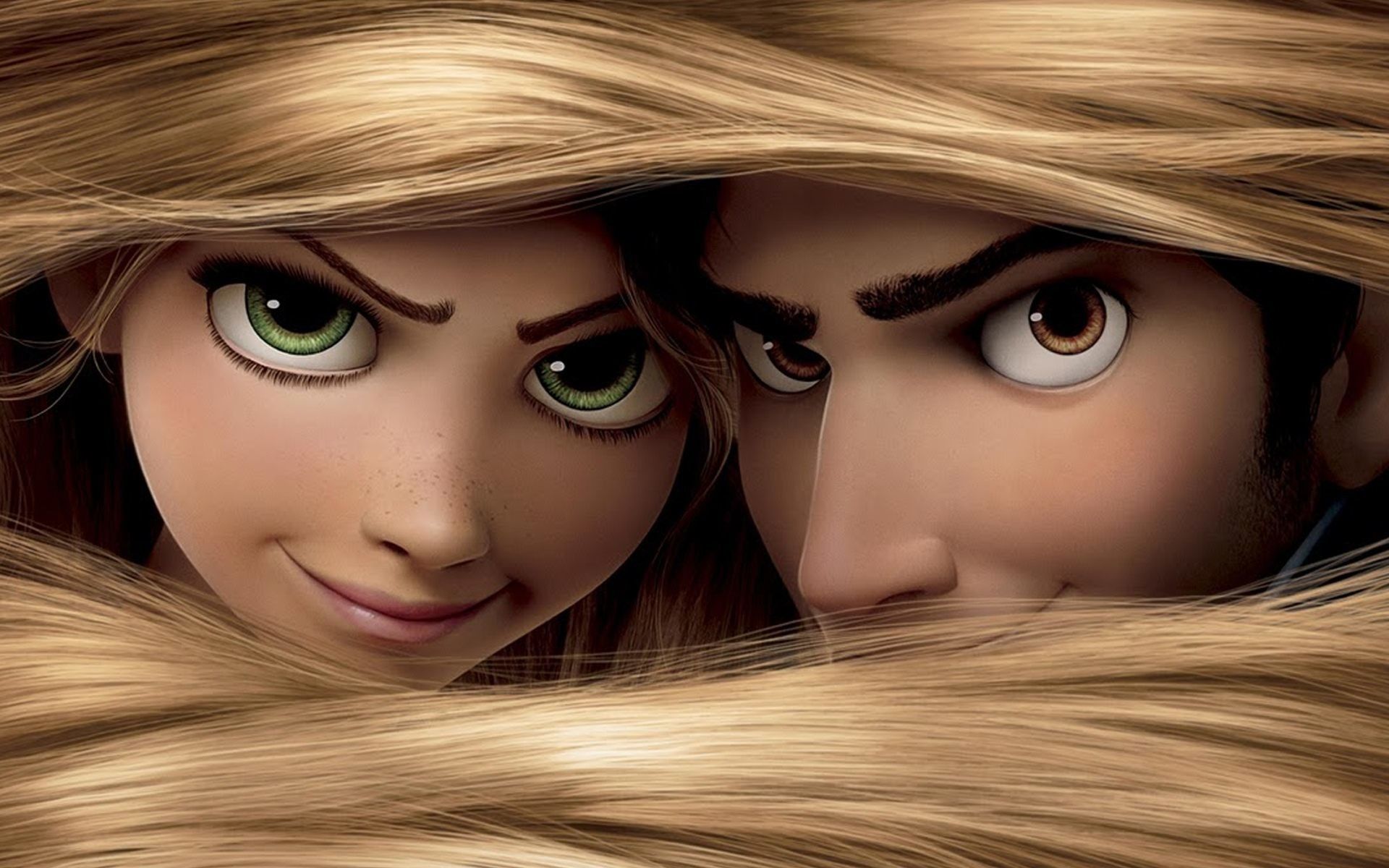 Rapunzel e Flynn tra capelli, 1920x1200 WUXGA, Desktop