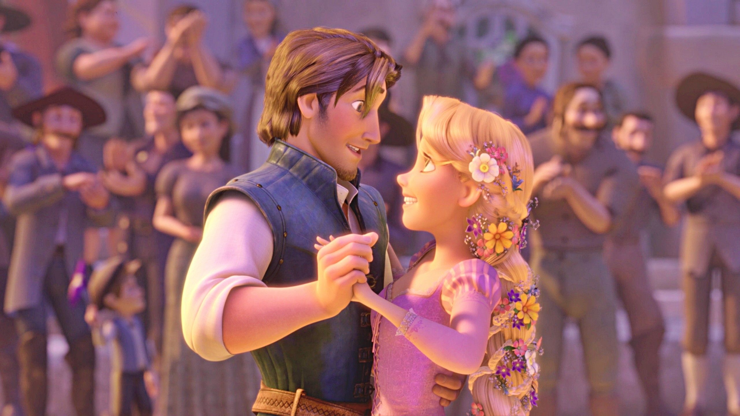 Rapunzel e Flynn ballano, 2560x1440 2K QHD, Monitor Gaming