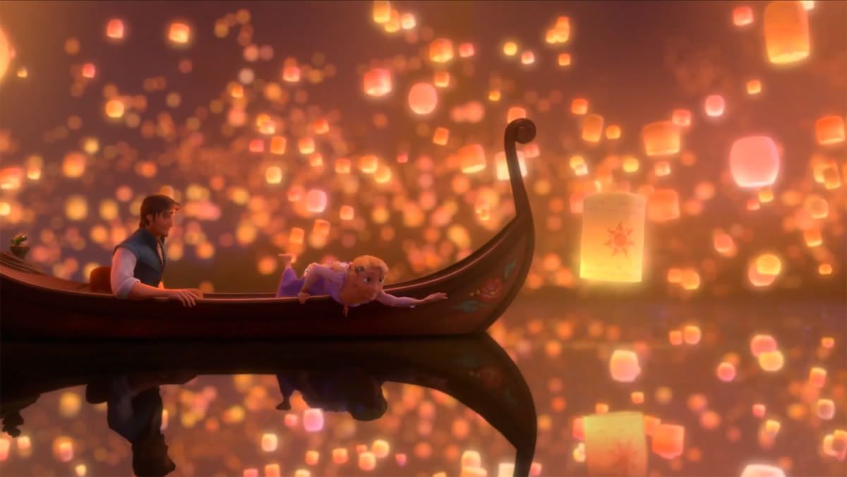 Rapunzel lanterne galleggianti barca, 1200x676 HD, PC Desktop