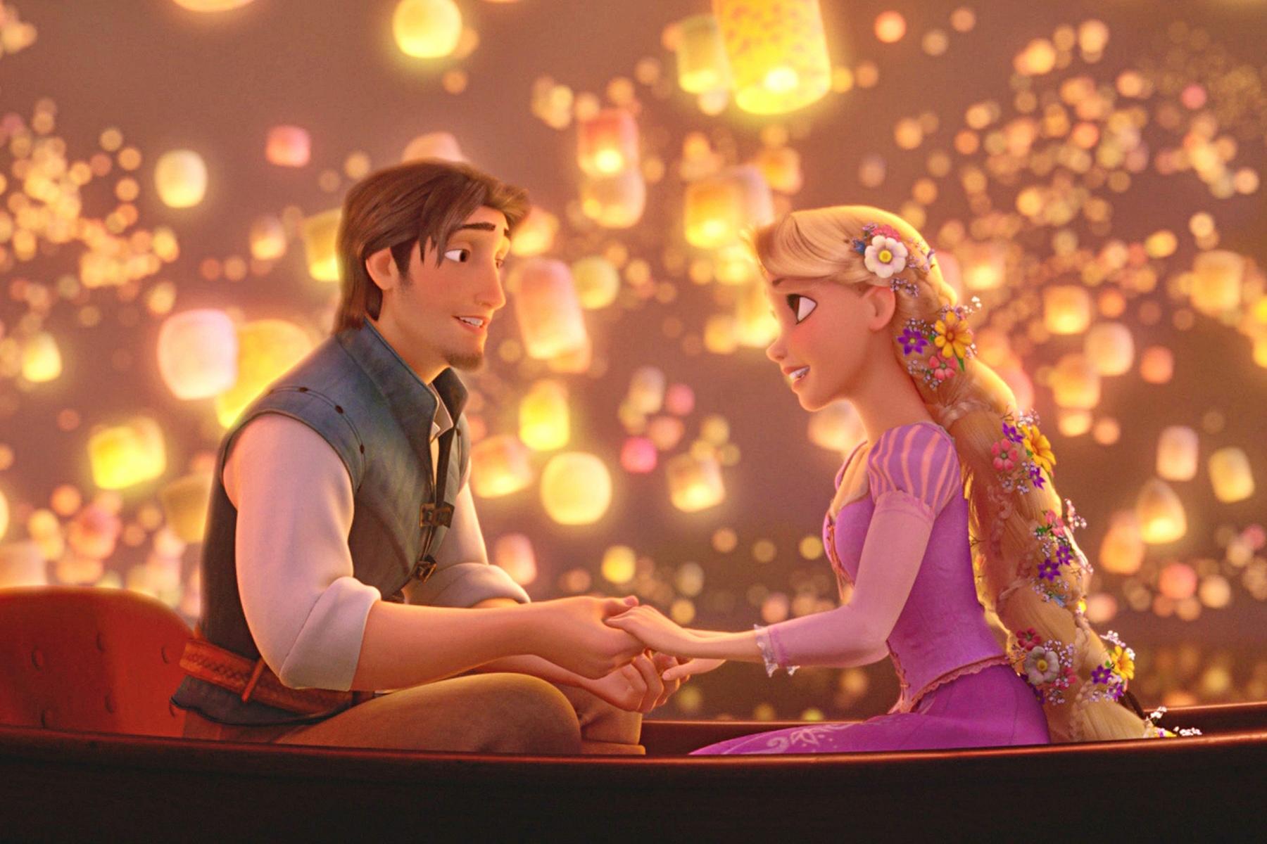 Rapunzel e Flynn lanterne, 1800x1200 HD, PC