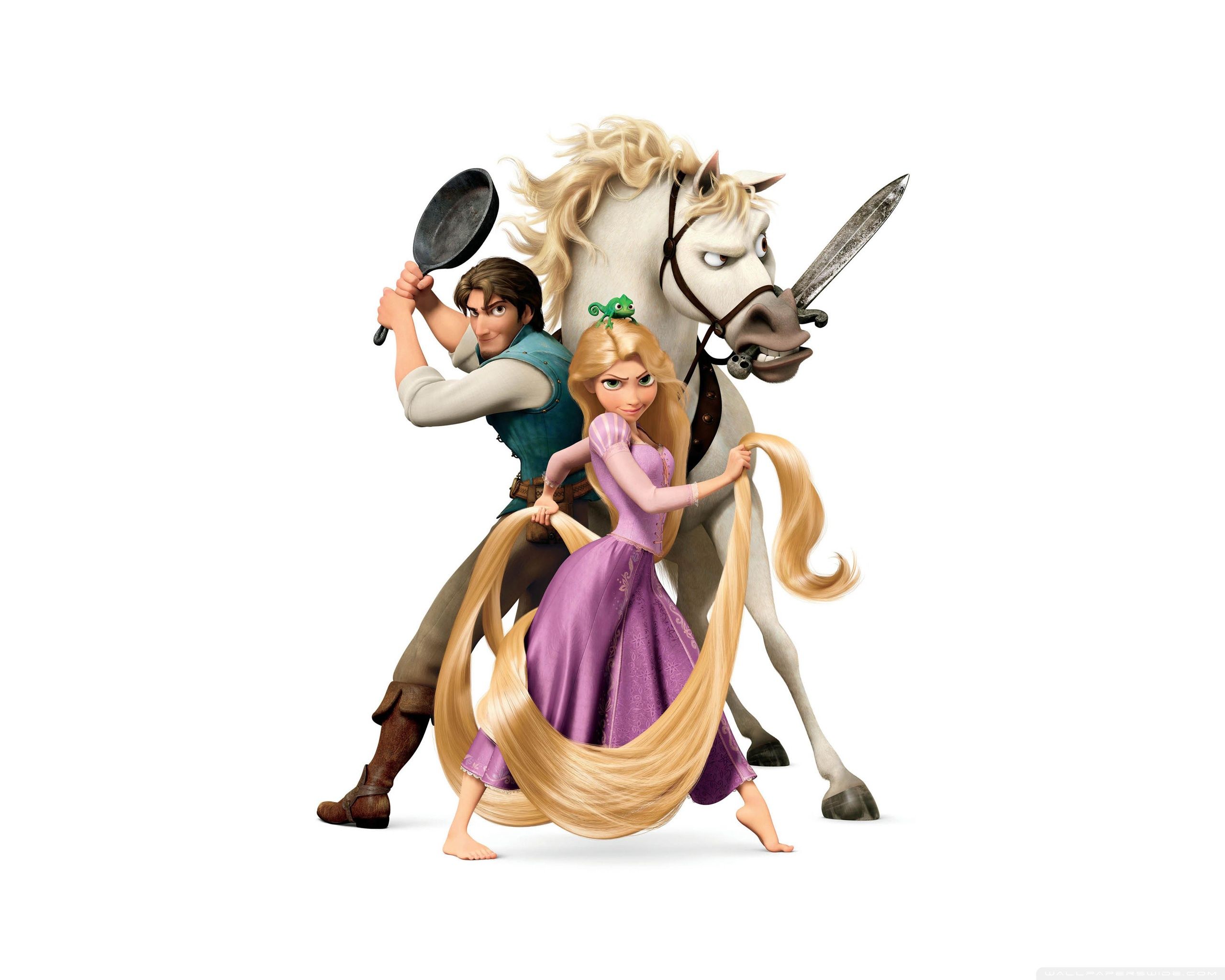 Rapunzel, Flynn e Maximus, 2560x2048 2K, PC