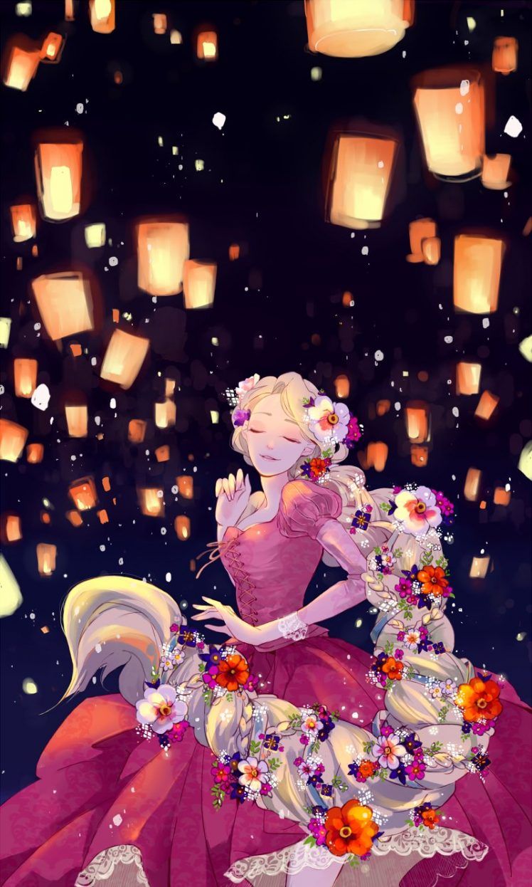 Rapunzel per Cellulare, 748x1246 Verticale, Telefono