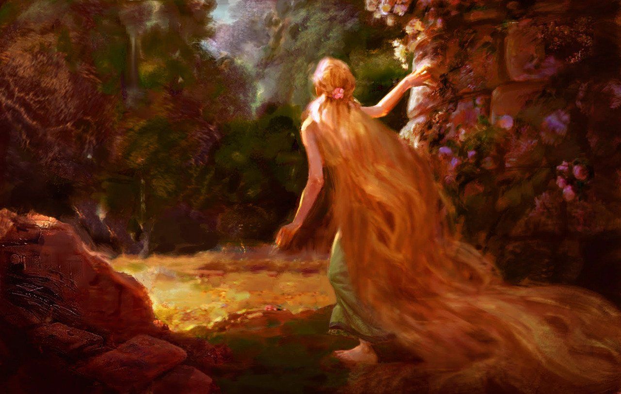 Rapunzel capelli lunghi foresta, 1280x812 720p, Monitor Gaming