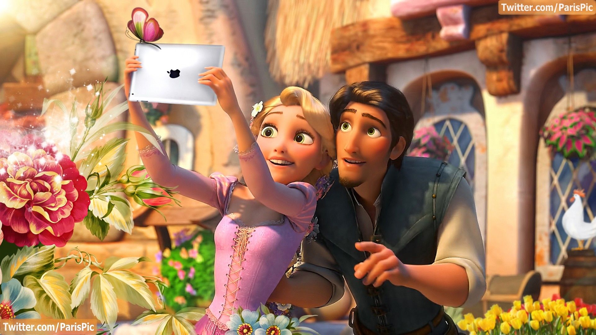 Rapunzel sdraiata nell'erba, 1920x1080 1080p, PC
