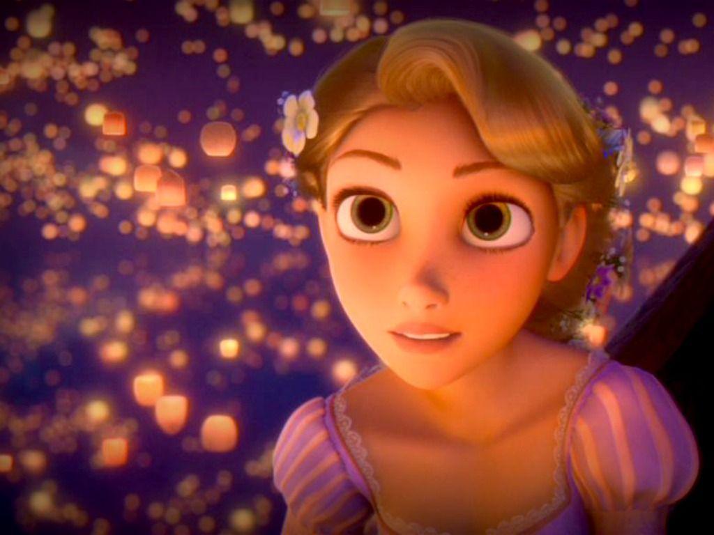 Rapunzel con lanterne luminose, 1024x768 HD, Desktop
