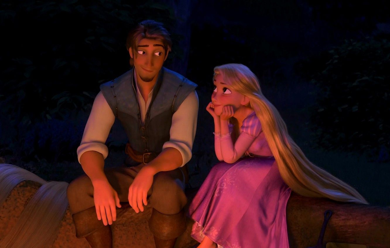 Rapunzel e Flynn Rider, 1332x850 720p, Laptop