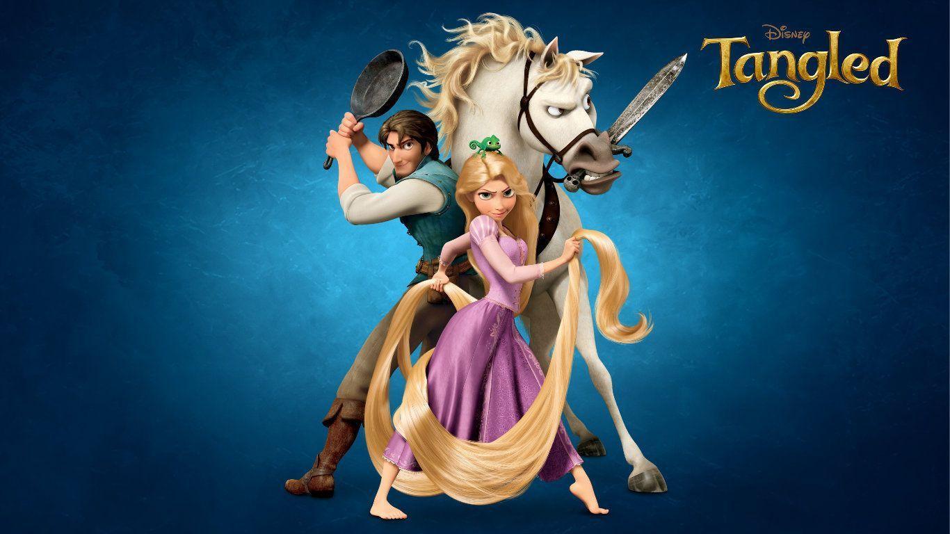 Rapunzel Flynn Maximus Tangled, 1366x768 HD, Desktop