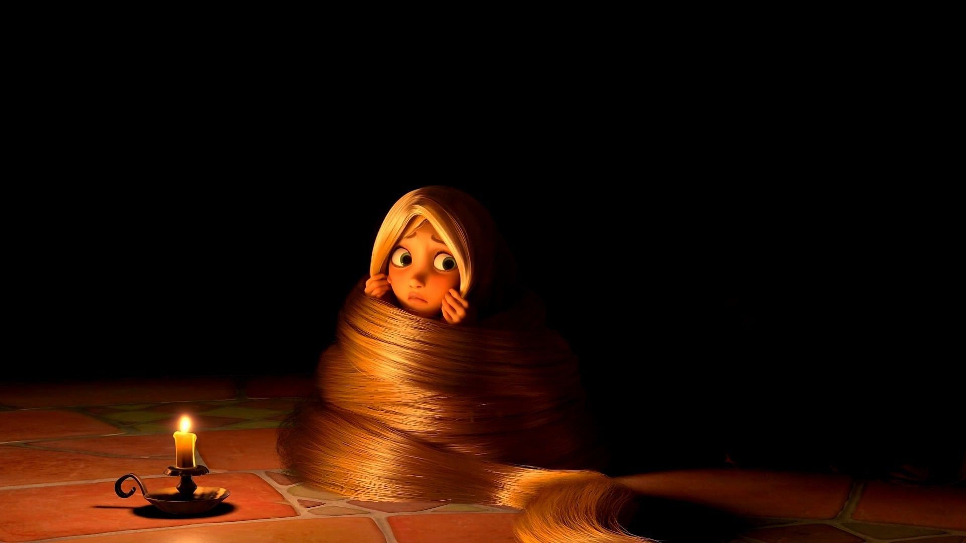Rapunzel avvolta nei capelli, 1920x1080 1080p, Desktop