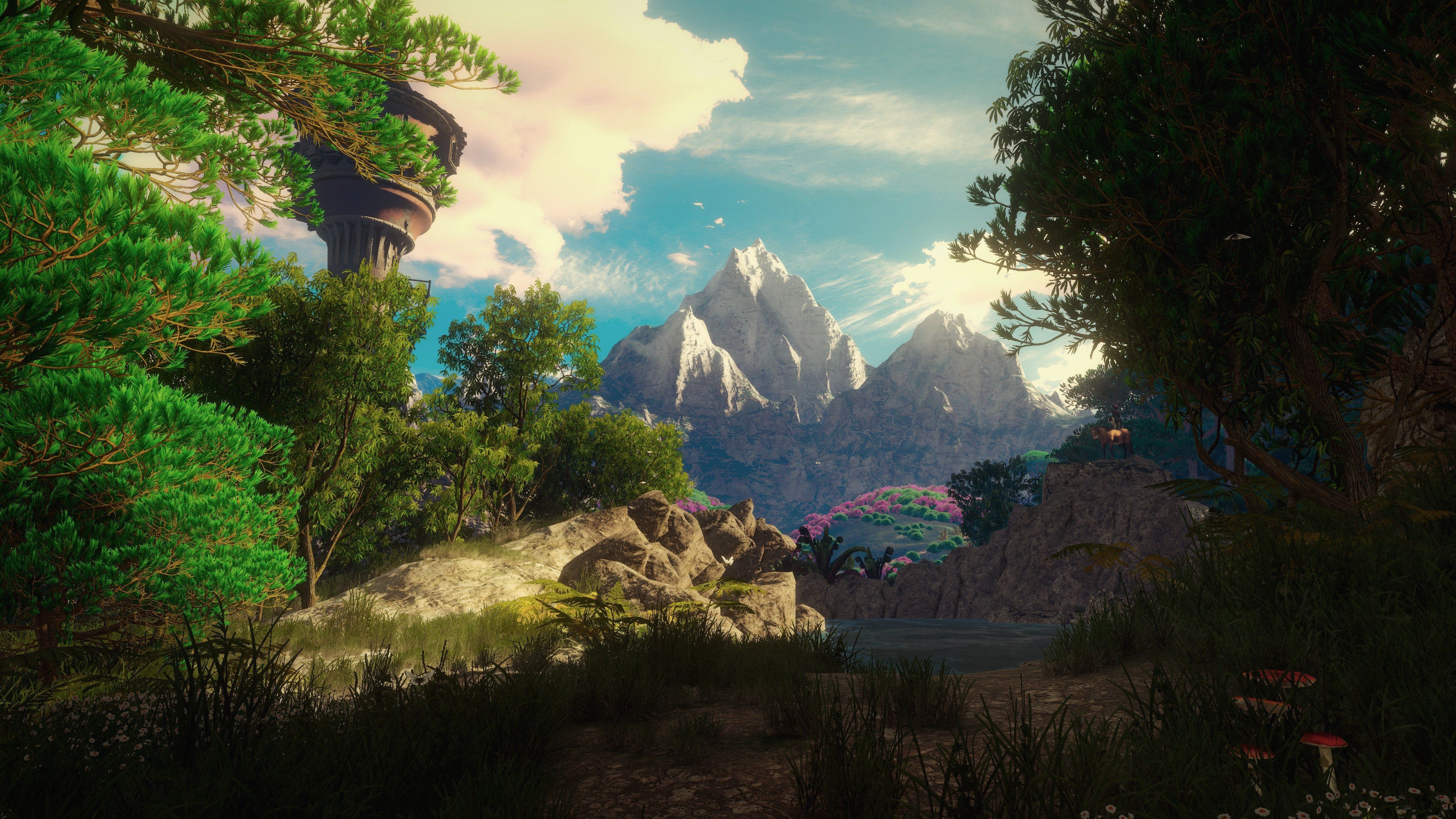 Torre Rapunzel montagne foresta, 3840x2160 Ultra HD, 4K TV