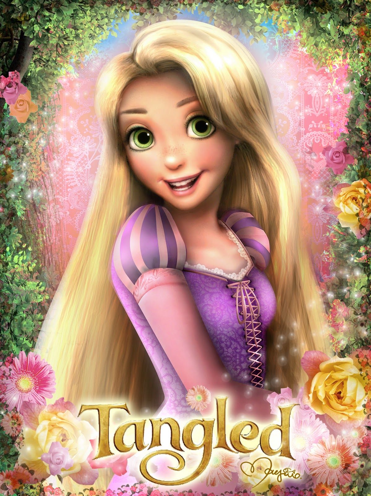 Rapunzel Tangled Disney, 1199x1600 Verticale, Mobile