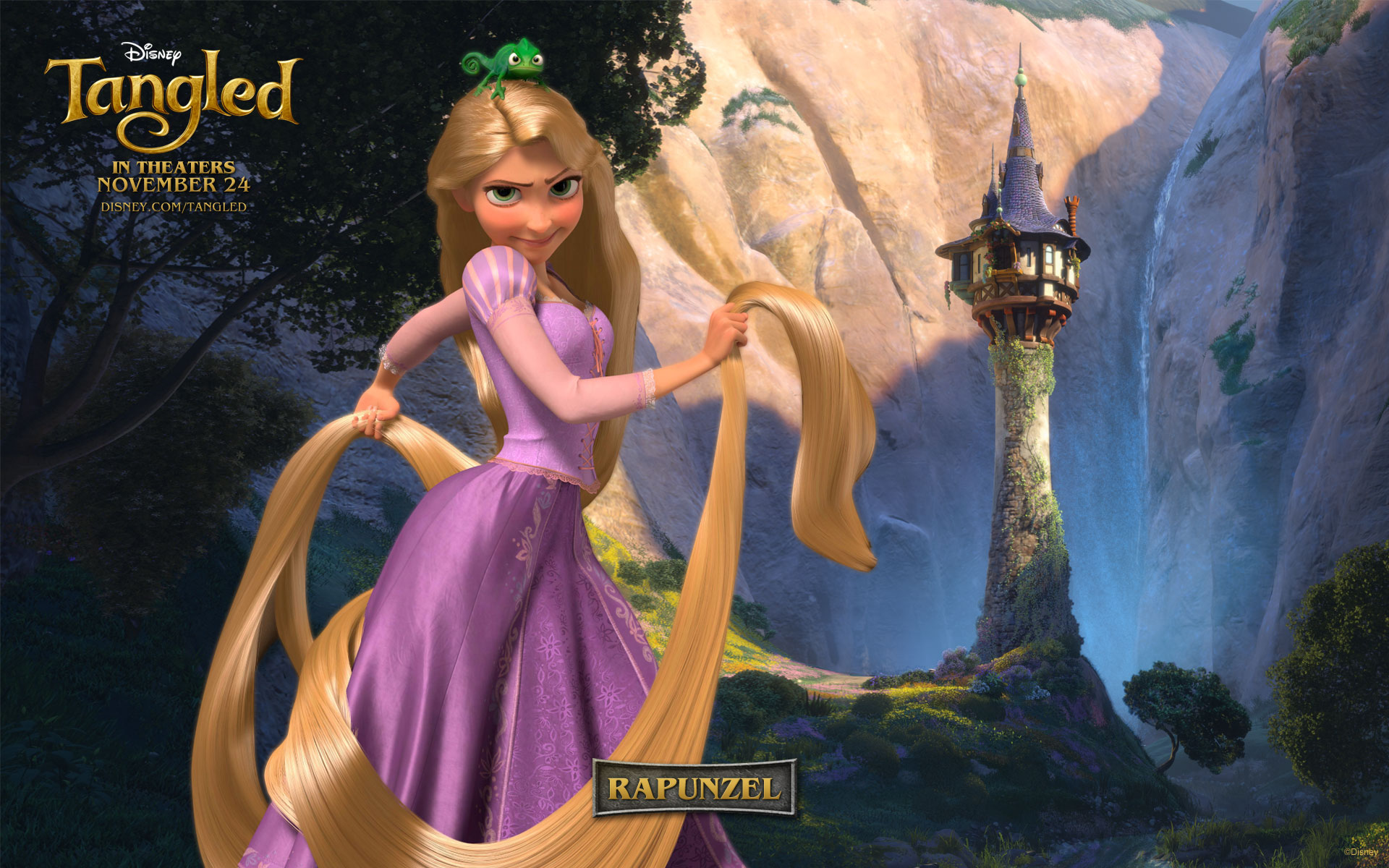 Rapunzel Tangled Disney torre, 1920x1200 WUXGA, Laptop