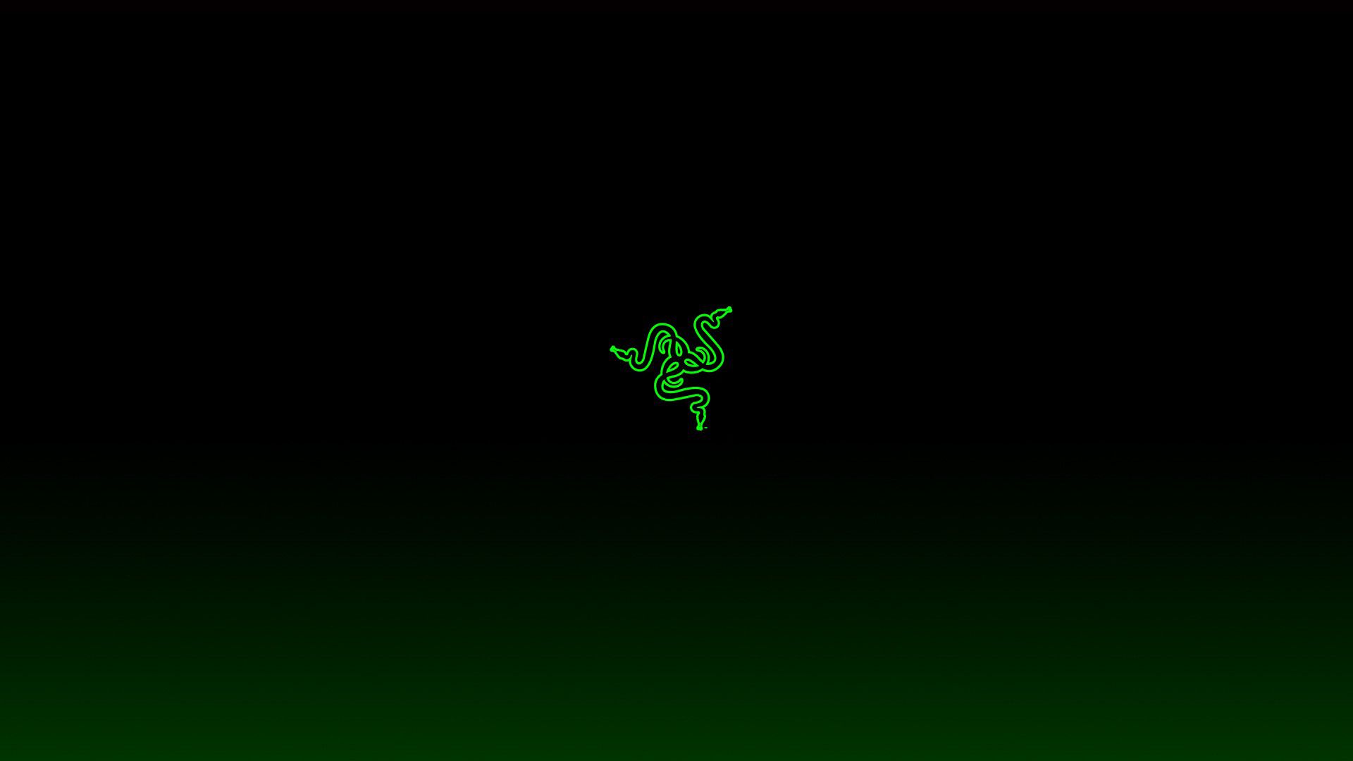 Logo Razer luminoso blu, 1920x1080 Full HD, PC