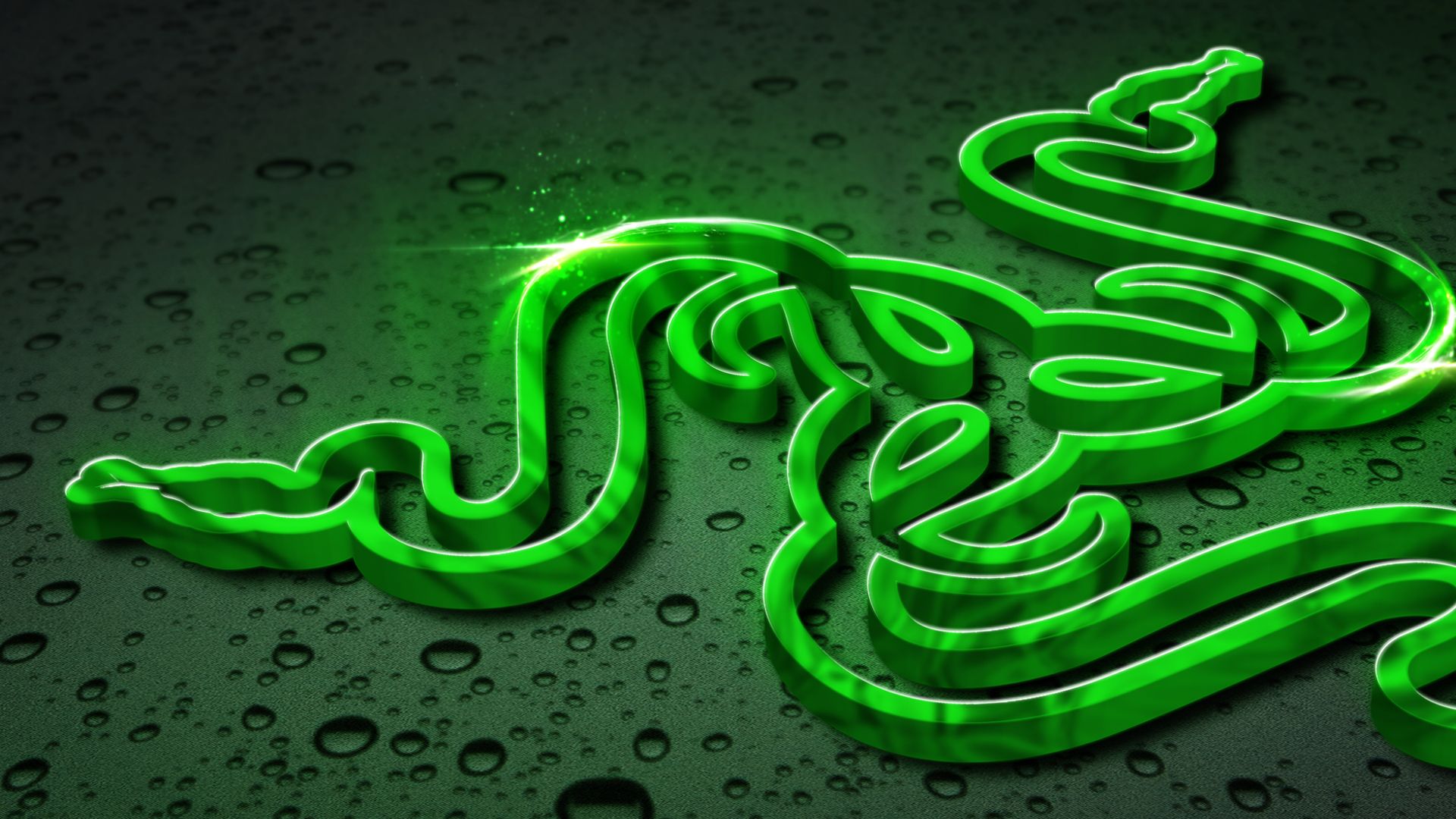 Logo Razer verde neon, 1920x1080 Full HD, Laptop
