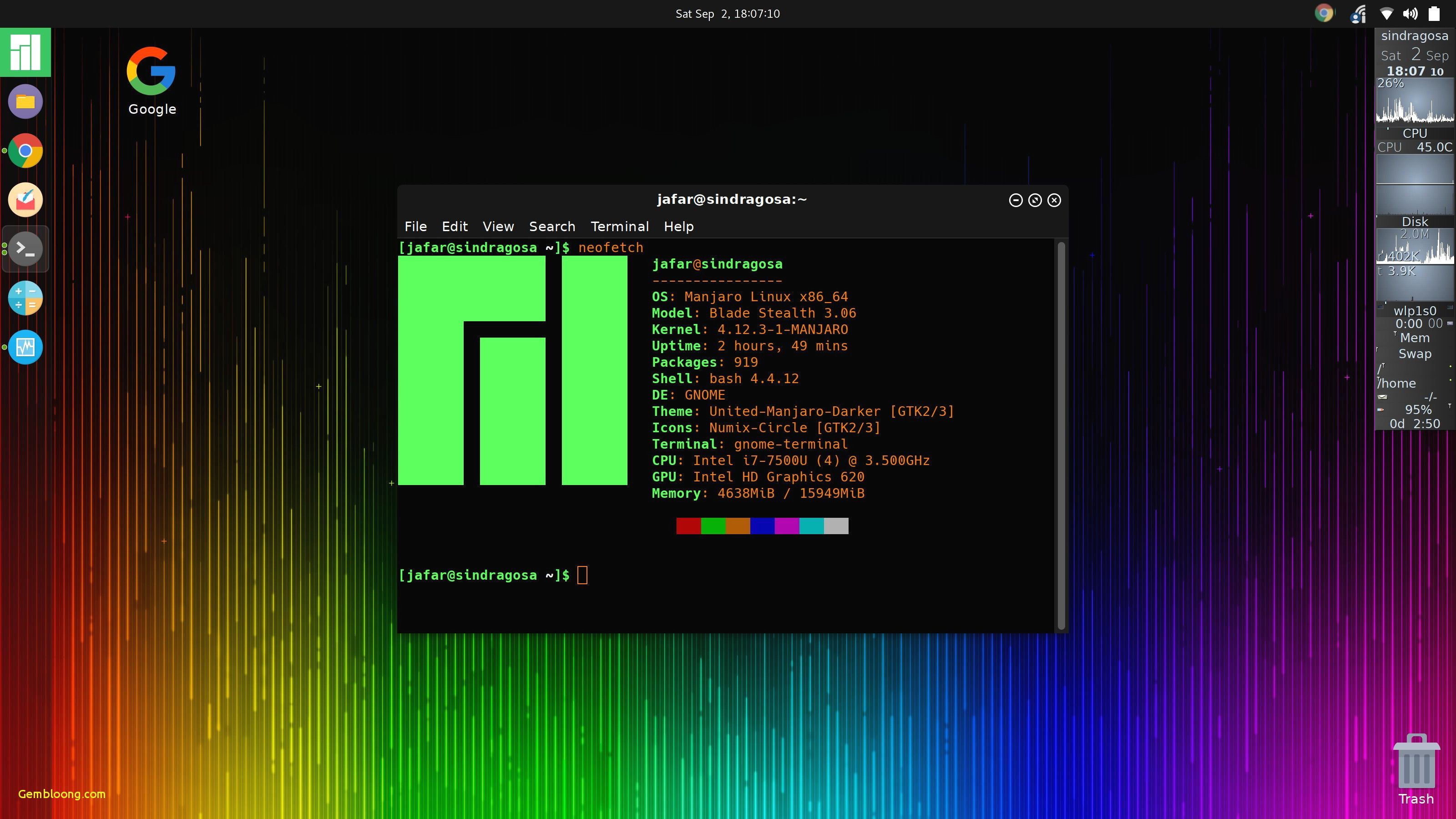 Barre spettro colori arcobaleno, 3840x2160 4K, Desktop 4K