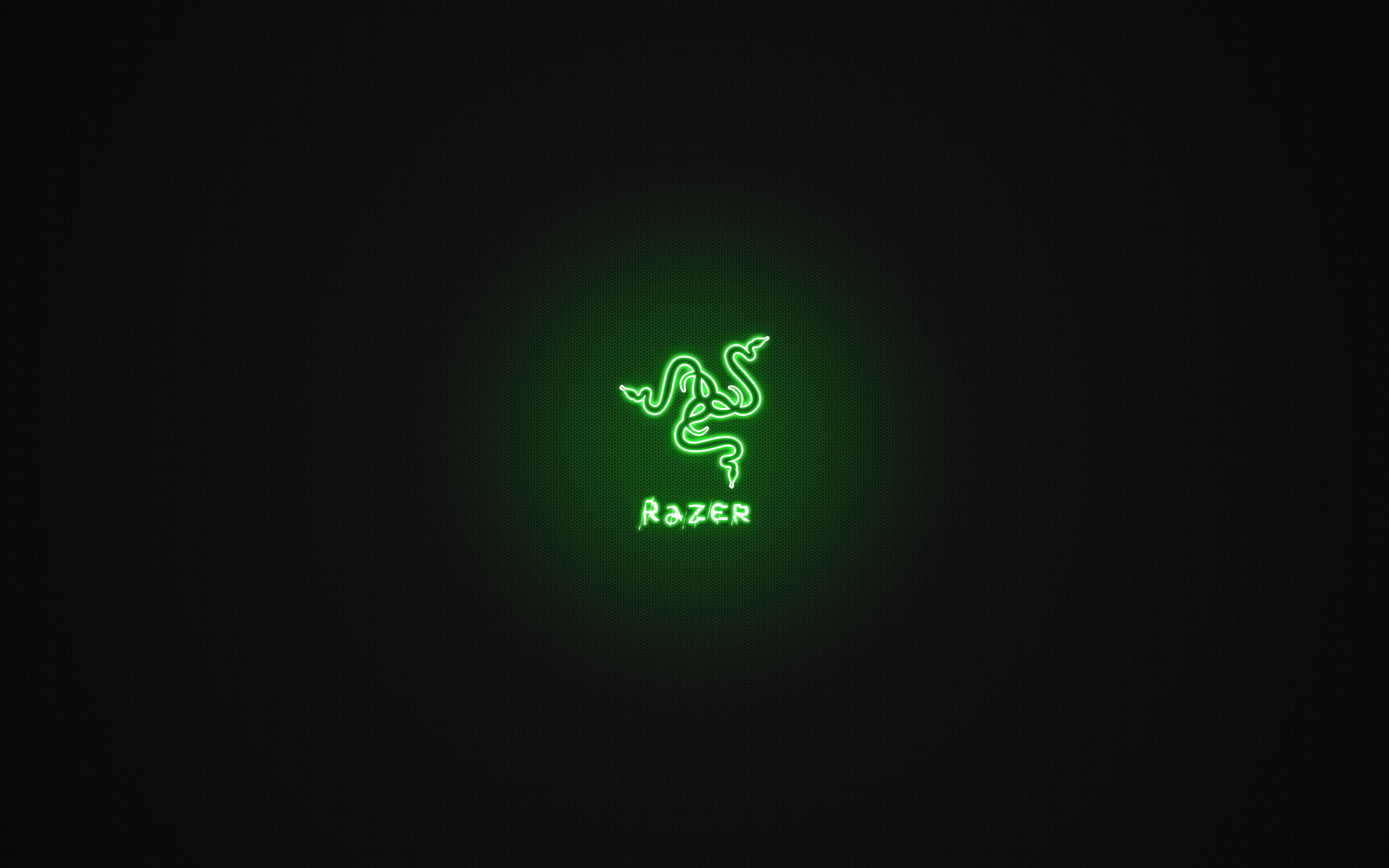 Logo Razer neon verde, 2880x1800 2K+, Monitor Gaming