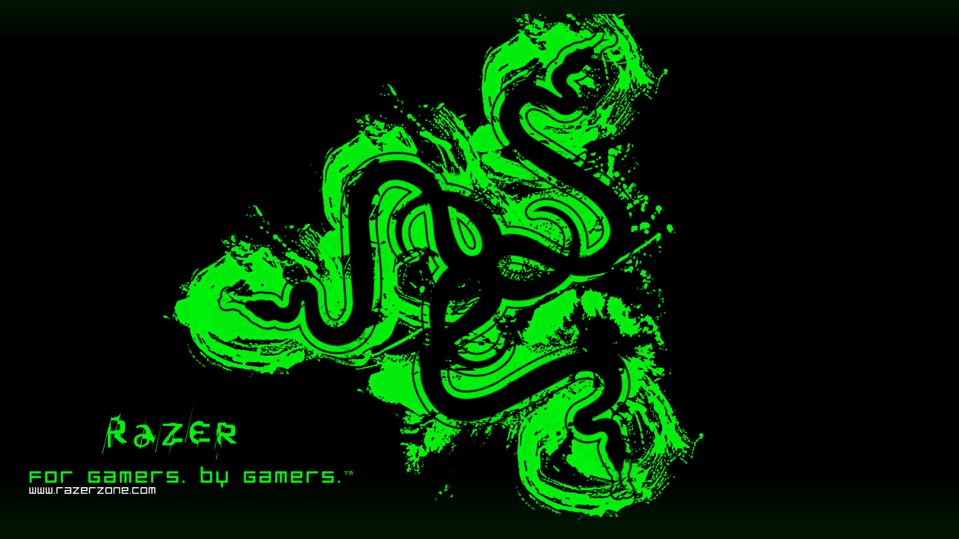 Logo Razer verde serpente, 1920x1080 Full HD 1080p, PC Desktop