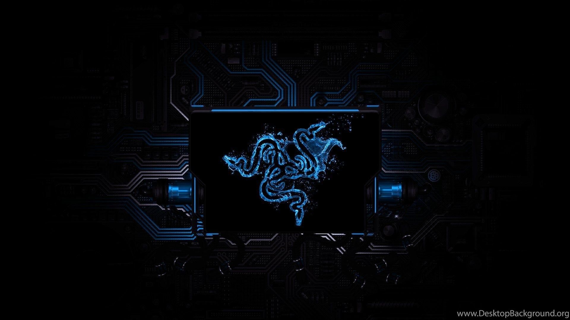 Logo Razer serpente blu, 1920x1080 Full HD, Desktop