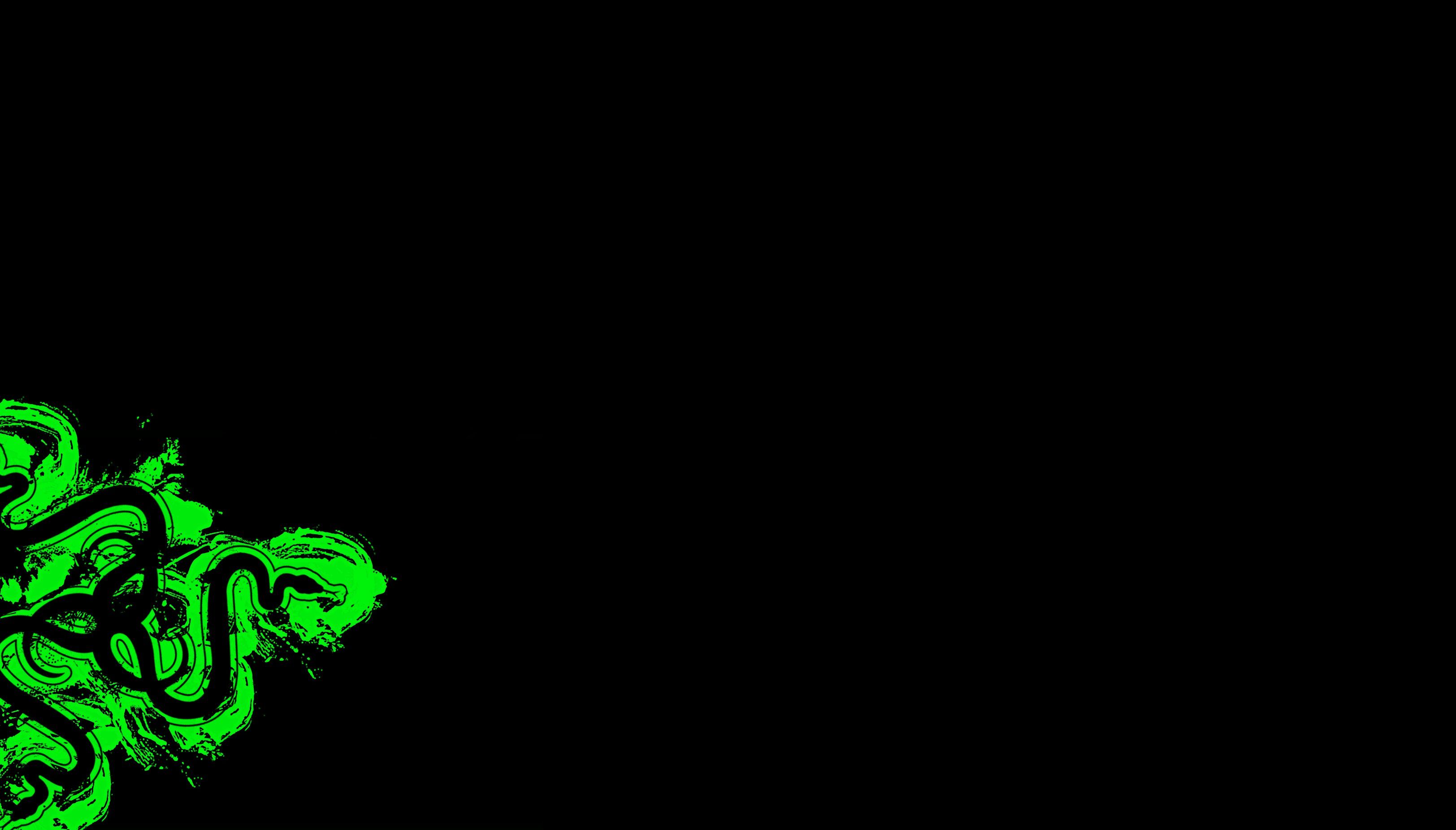 Logo Razer verde nero, 3248x1852 2K+, Desktop