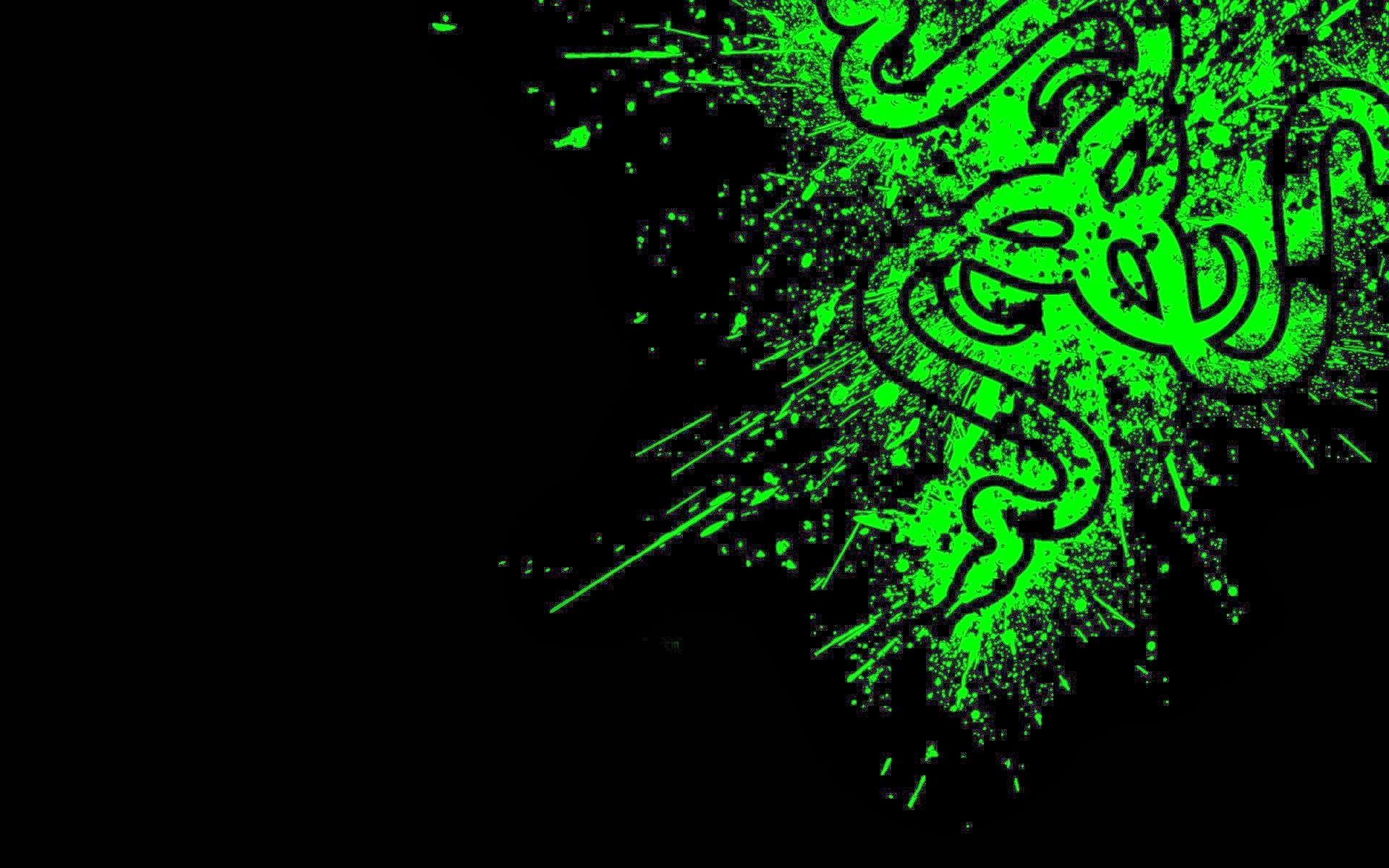 Logo Razer verde splatter, 1920x1200 Full HD+ WUXGA, PC