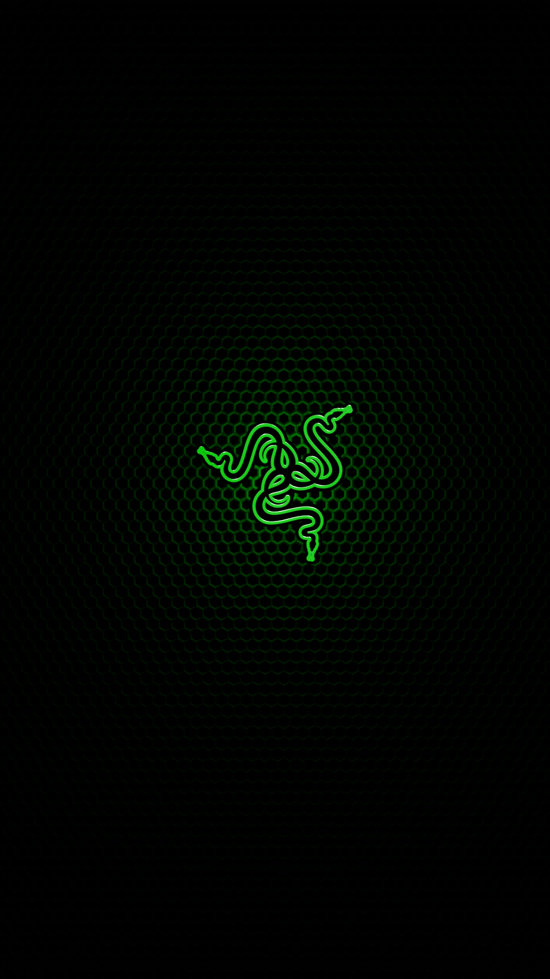Logo Razer serpente verde, periferiche gaming, 1080x1920 Full HD Verticale, Smartphone