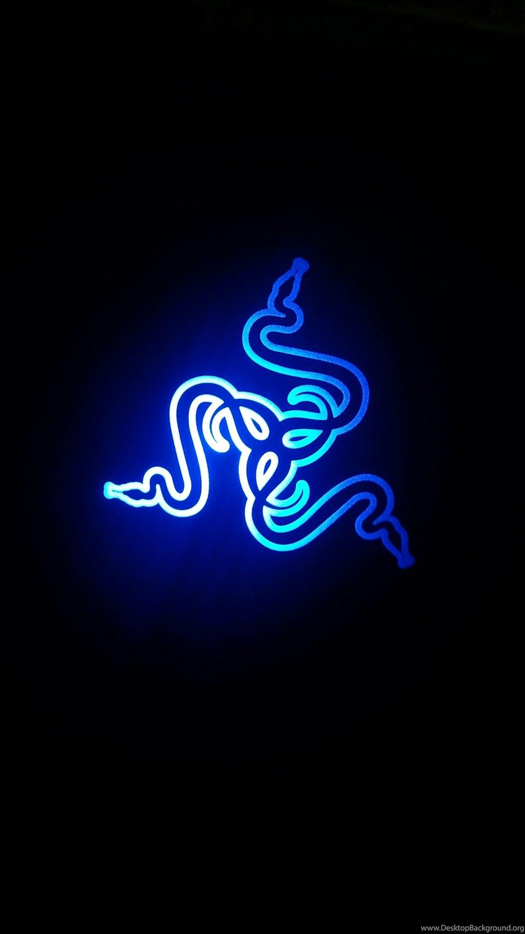 Logo Razer serpenti blu, 1080x1920 Verticale, Telefono