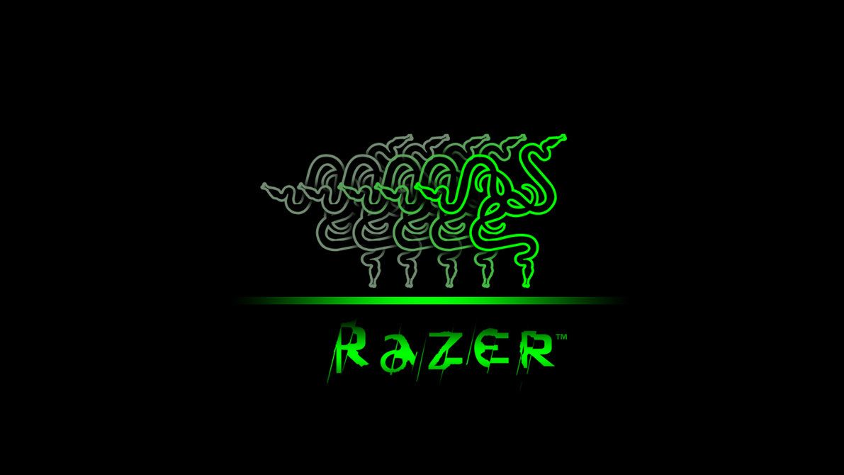 Logo Razer verde serpente, 1191x670 HD, Desktop