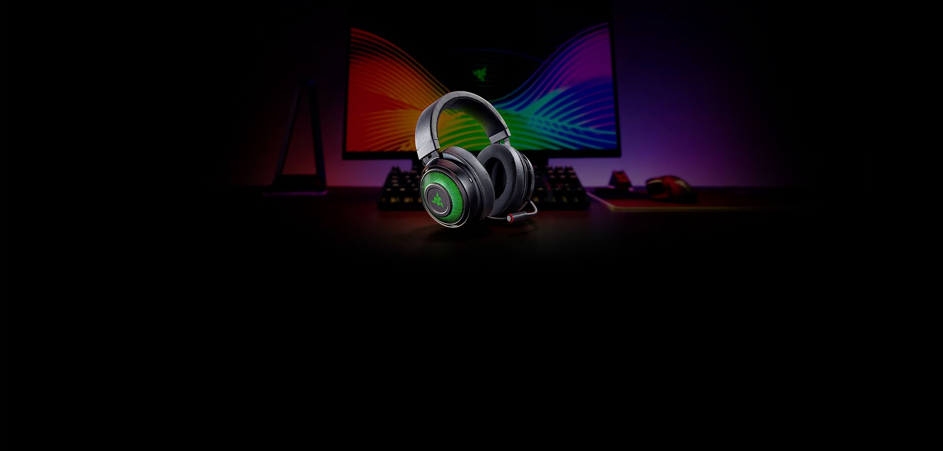Cuffie gaming Razer verdi, 1920x918 Full HD 1080p, Laptop