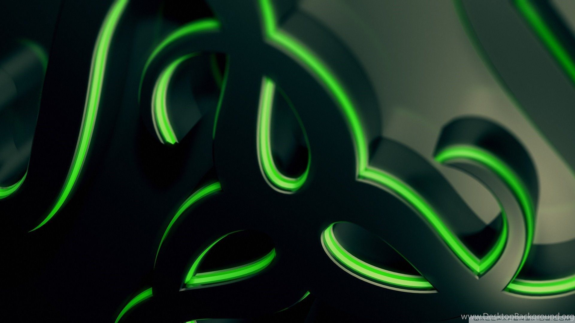 Logo Razer astratto verde, 1920x1080 1080p, Desktop