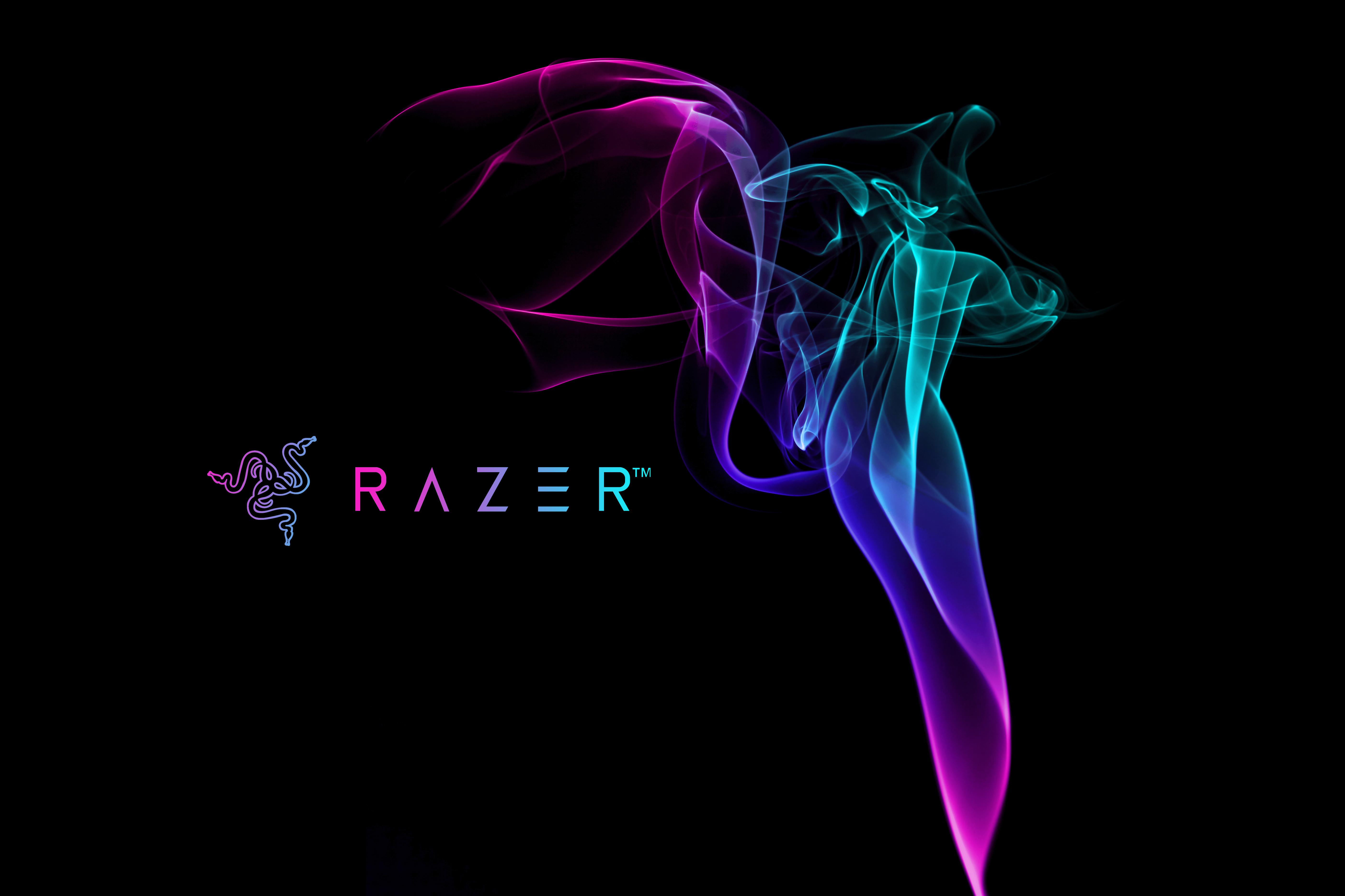 Logo Razer con fumo colorato, 5616x3744 4K Ultra HD, Smart TV 4K