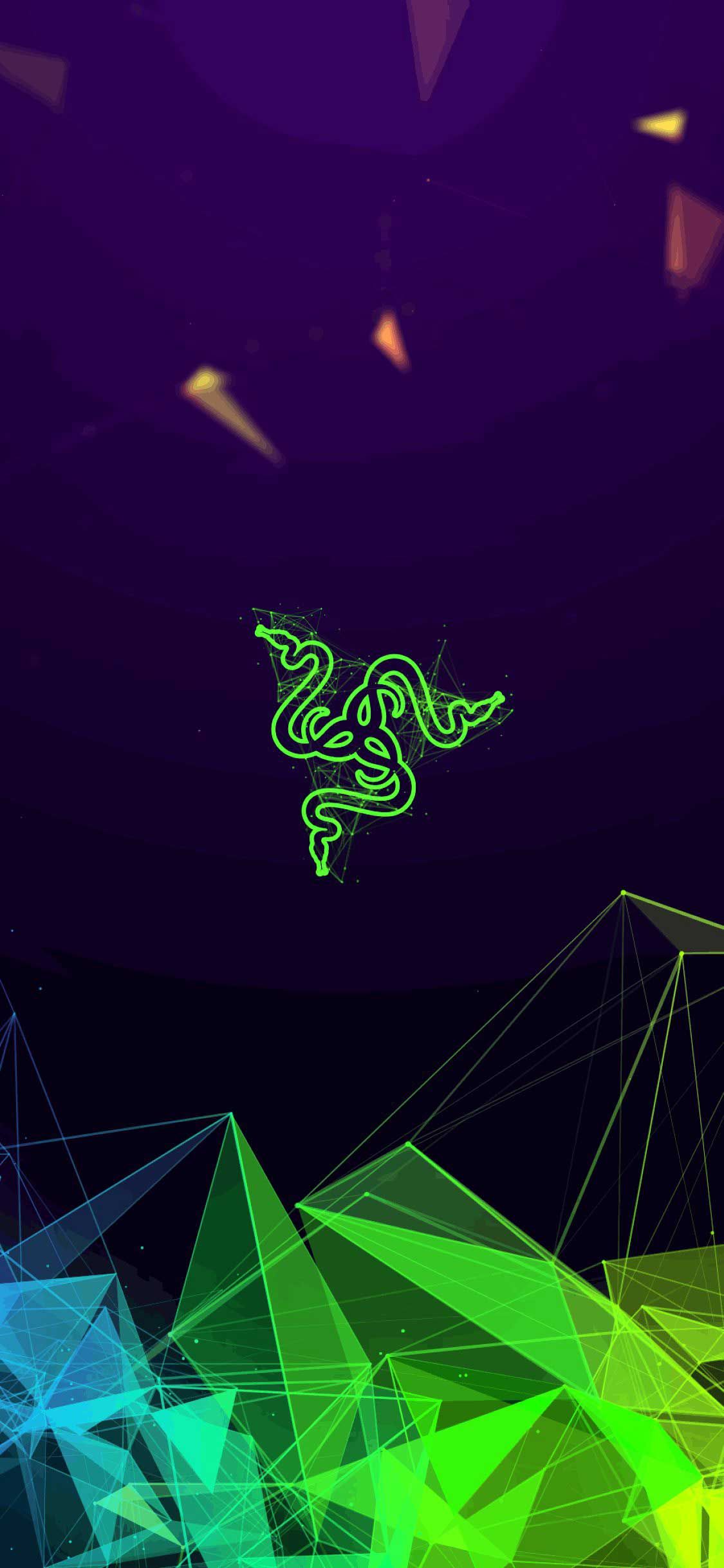 Logo Razer verde particelle, 1920x1080 Full HD, Desktop